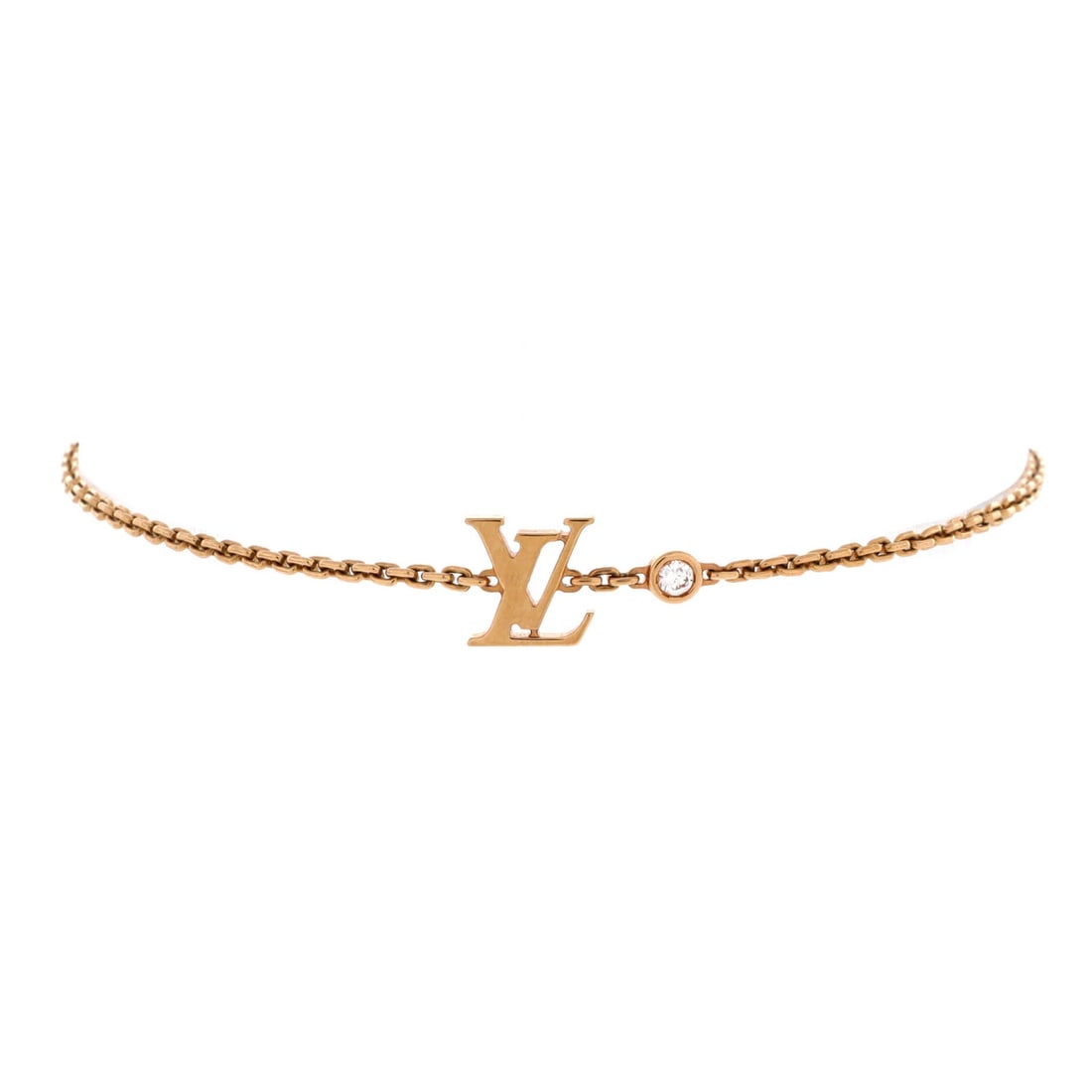 Louis Vuitton Idylle Blossom LV Bracelet 18K Rose Gold with Diamond: Louis Vuitton Idylle Blossom LV Bracelet 18K Rose Gold with Diamond 18K Rose Gold with Diamond, the Idylle Blossom LV Bracelet shines with elegance. This exquisite 18K rose gold bracelet features a