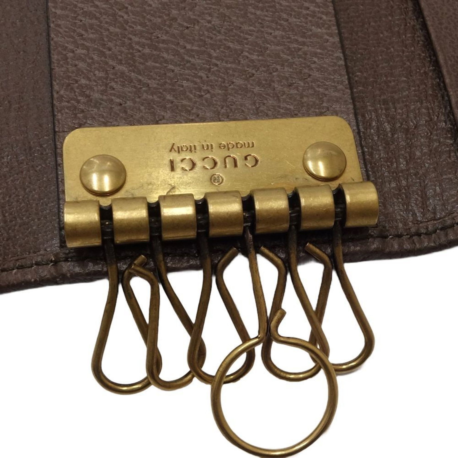 Canvas leather keycase by Gucci - 7