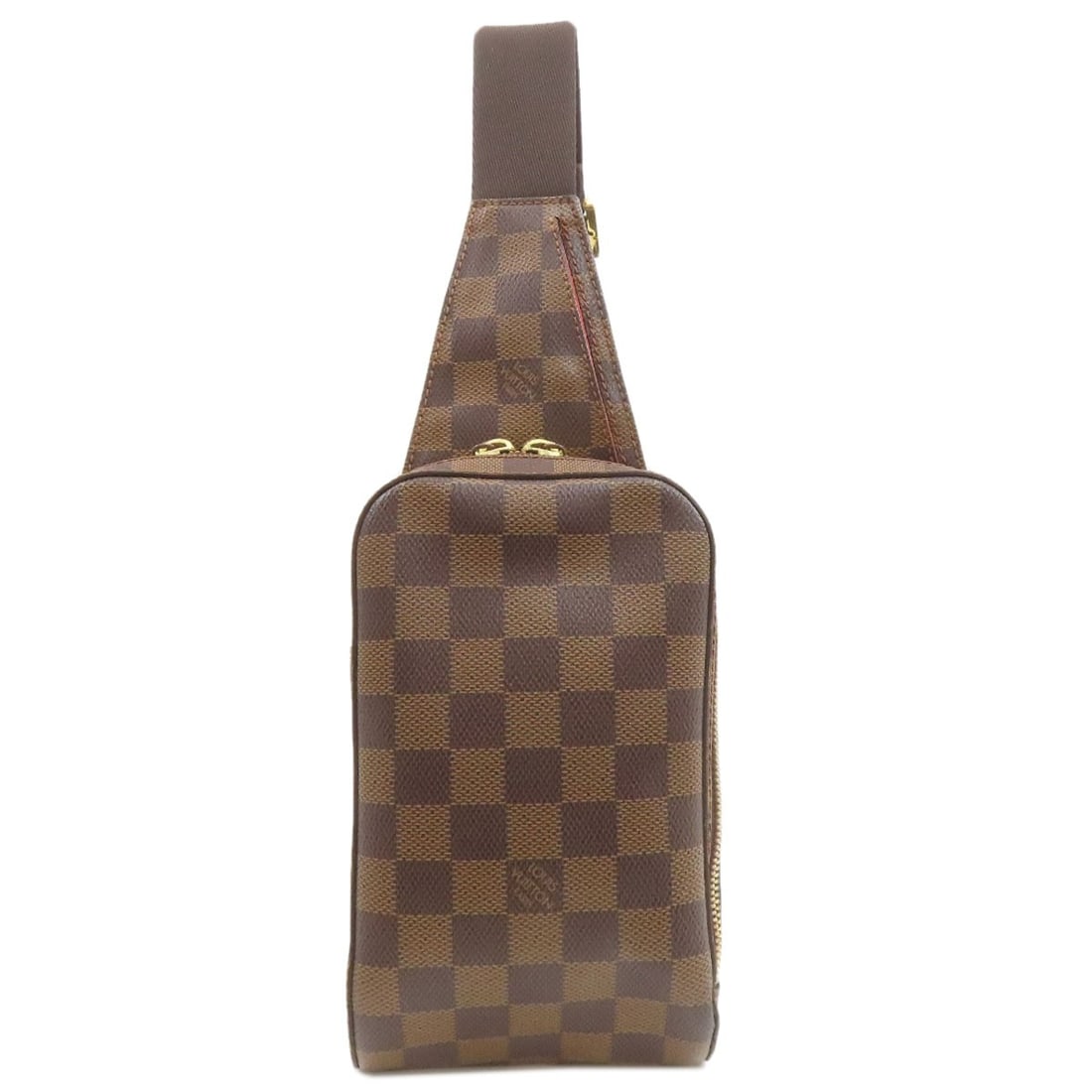Damier Canvas Louis Vuitton Geronimos N51994 Body Bag: Damier Canvas Louis Vuitton Geronimos N51994 Body Bag Brown Damier canvas body bag with classic Geronimo pattern from LOUIS VUITTON, featuring a timeless design that combines style and