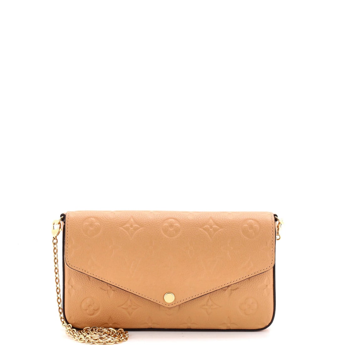 Monogram Empreinte Leather Louis Vuitton Felicie Pochette: Monogram Empreinte Leather Louis Vuitton Felicie Pochette Monogram Empreinte Leather Louis Vuitton Felicie Pochette - A Neutral Neutral Cross Body Bag with Gold Hardware.The Felicie Pochette features