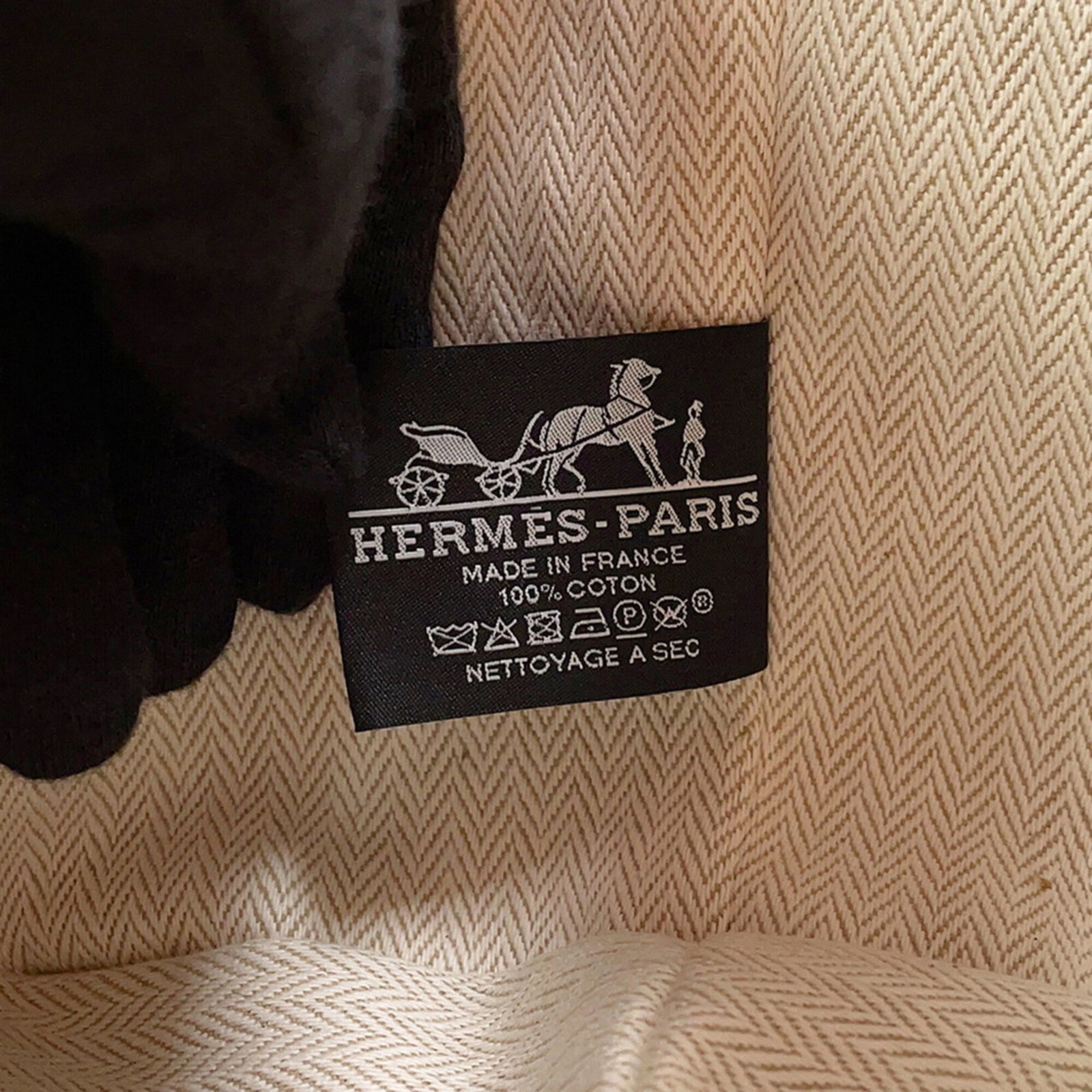 Handbag Canvas Pouch Hermes - 10