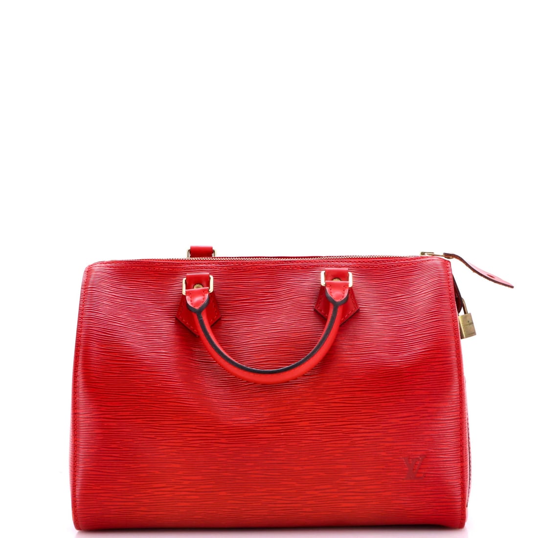 Louis Vuitton Speedy Handbag Epi Leather 30: Louis Vuitton Speedy Handbag Epi Leather 30 Red Louis Vuitton Speedy Handbag Epi Leather 30 features a classic top handle design with a 30cm size, perfect for everyday use. The exterior showcases a