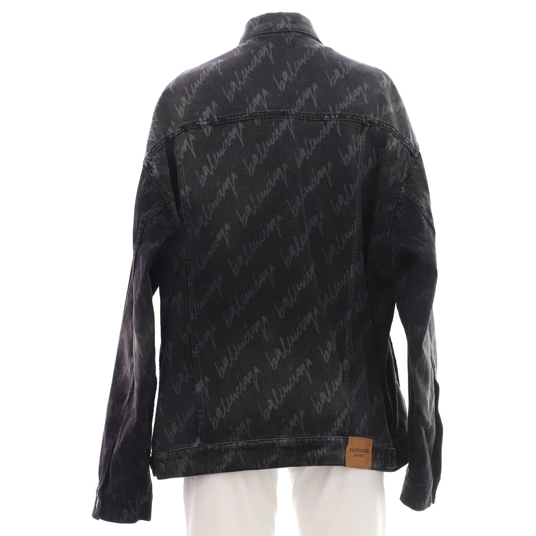 Scribble logo printed denim jacket - 2