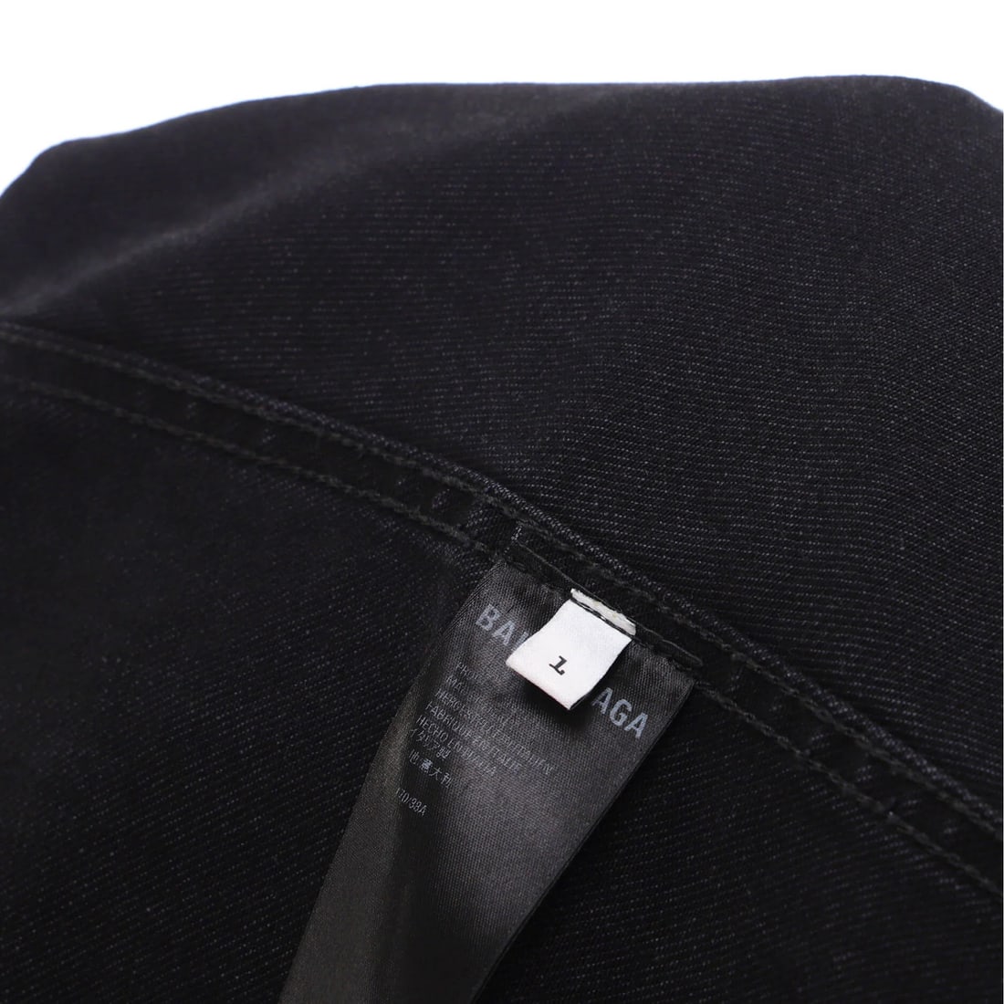 Scribble logo printed denim jacket - 4