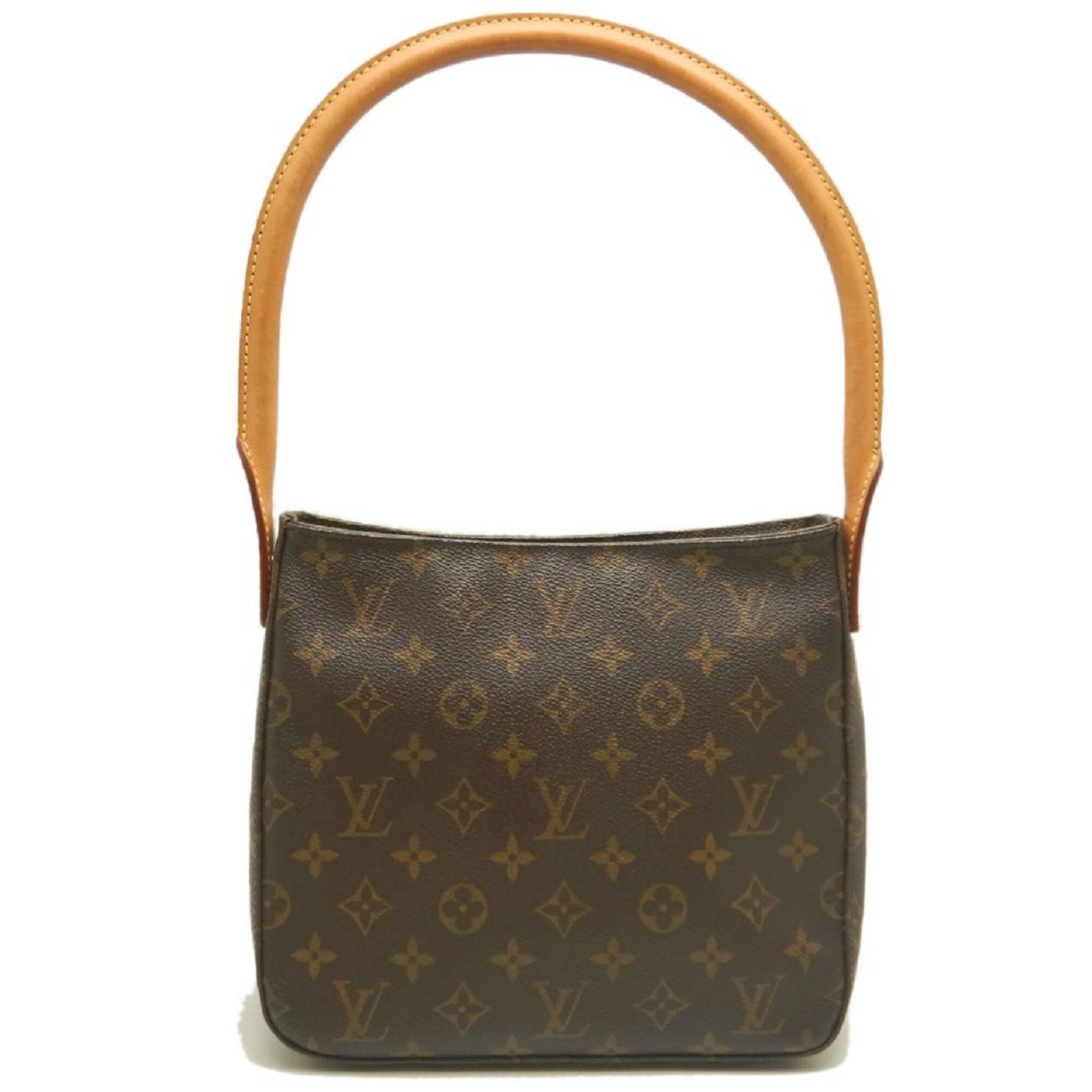 Shoulder Bag Monogram Louis Vuitton: Shoulder Bag Monogram Louis Vuitton Monogrammed with classic elegance, this Louis Vuitton shoulder bag boasts a timeless design, rich brown monogram pattern, and sleek gold hardware. The spacious