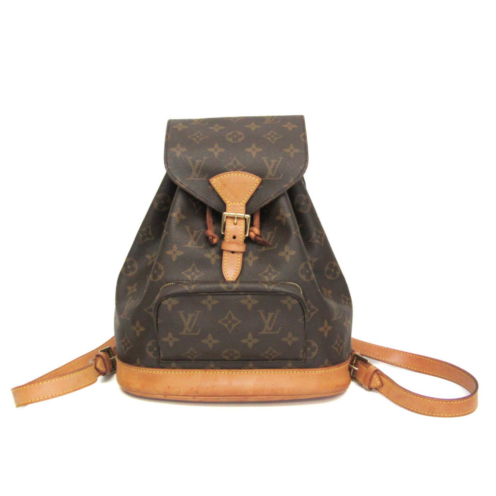 Vuitton Louis Monogram Backpack: Vuitton Louis Monogram Backpack The Vuitton Louis Monogram Backpack is a stylish and functional accessory from the iconic French brand. Featuring the signature Montsouris MM M51136 design, this brown