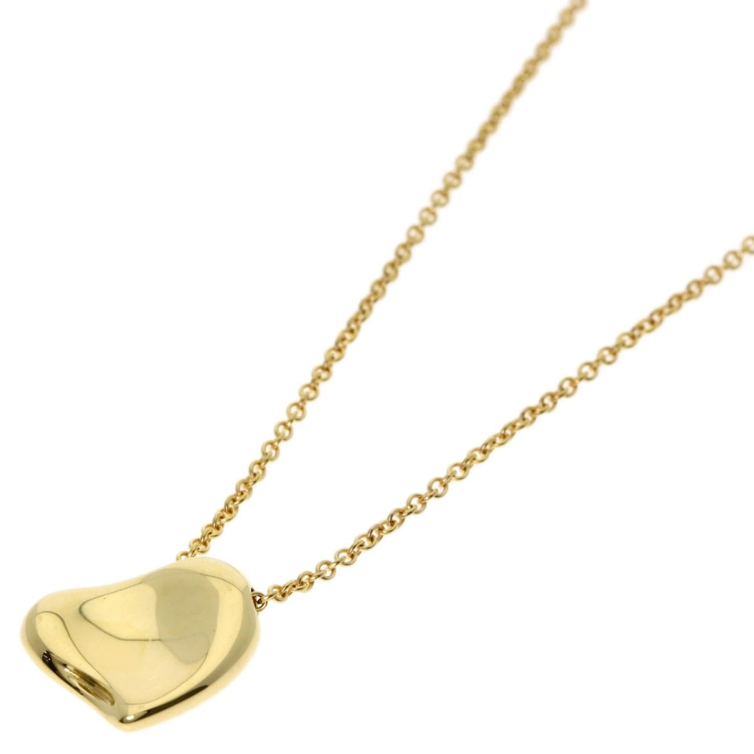 Tiffany&Co Full Heart Necklace K18 Yellow Gold: Tiffany&Co Full Heart Necklace K18 Yellow Gold K18 Yellow Gold Full Heart NecklaceTiffany&Co's iconic full heart necklace is crafted from 18k K18 yellow gold, a rare and valuable metal alloy. This exq