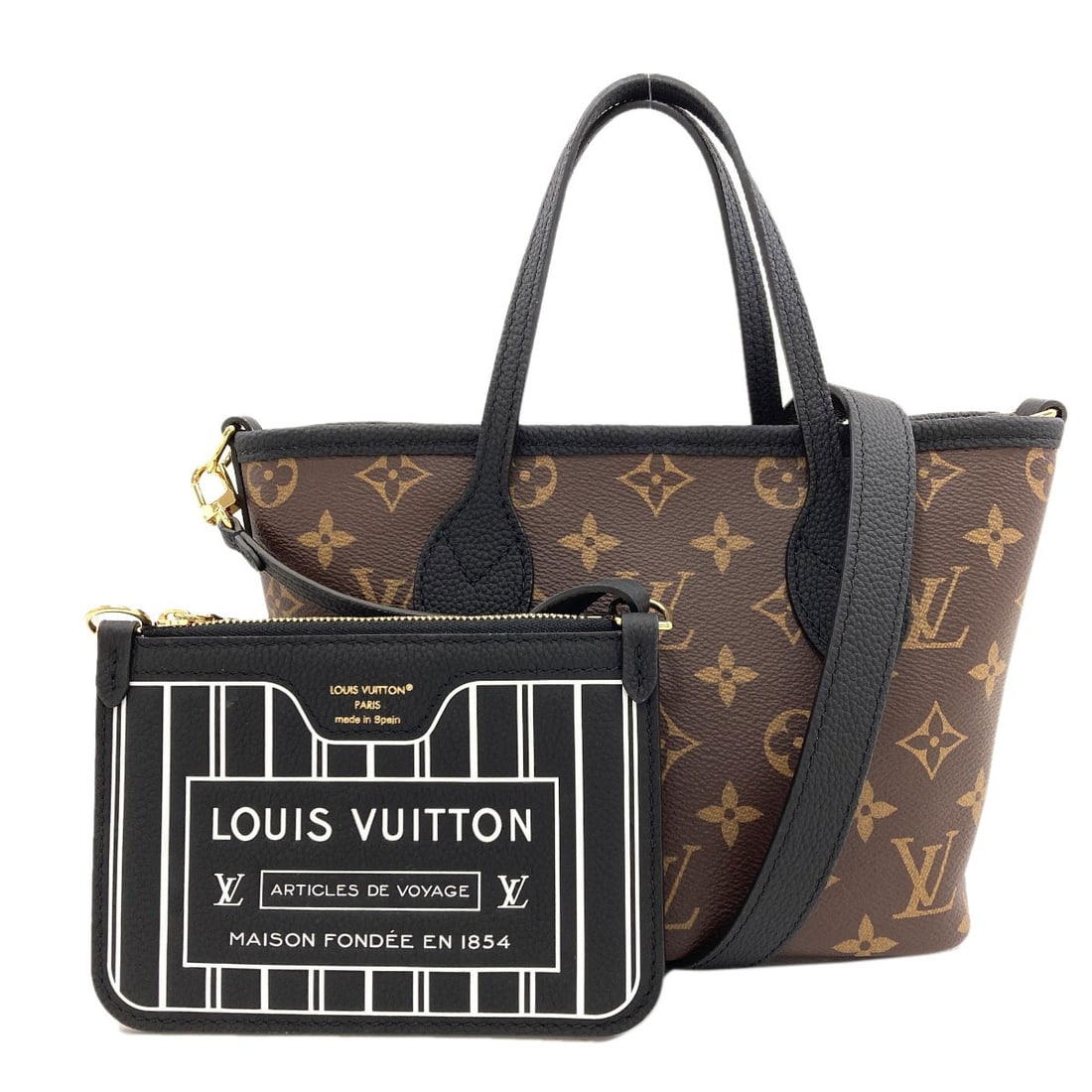 Louis Vuitton Monogram Canvas Handbag Bb Inside-Out: Louis Vuitton Monogram Canvas Handbag Bb Inside-Out Louis Vuitton Monogram Canvas Handbag Bb Inside-Out is a classic brown handbag made from iconic monogram canvas. The interior is available for the f