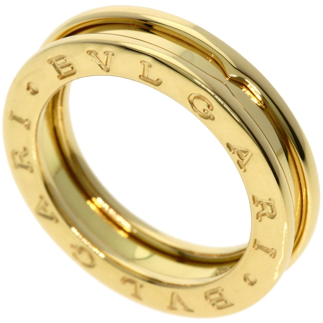 Bvlgari B.Zero1 Xs #52 Ring K18 Yellow Gold: Bvlgari B.Zero1 Xs #52 Ring K18 Yellow Gold K18 Yellow Gold BVLGARI B.Zero1 Xs #52 Ring, a sleek and sophisticated design, boasts a striking gold metal exterior. This 6.25 US ring size piece features