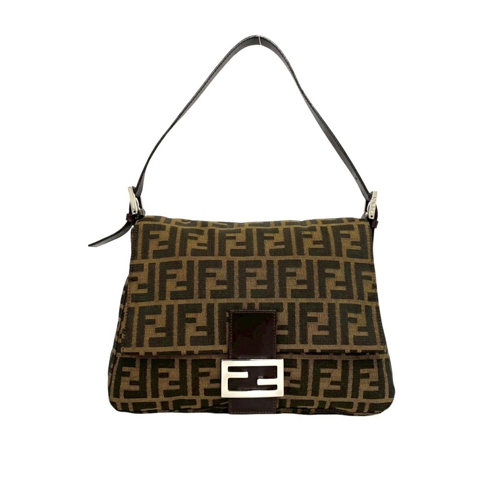 Shoulder Bag Fendi Canvas Leather: Shoulder Bag Fendi Canvas Leather Canvas and leather combine in this stylish Fendi shoulder bag, offering a classic design with a brown finish. Measuring 21.5cm x 29cm x 11.5cm, it provides a