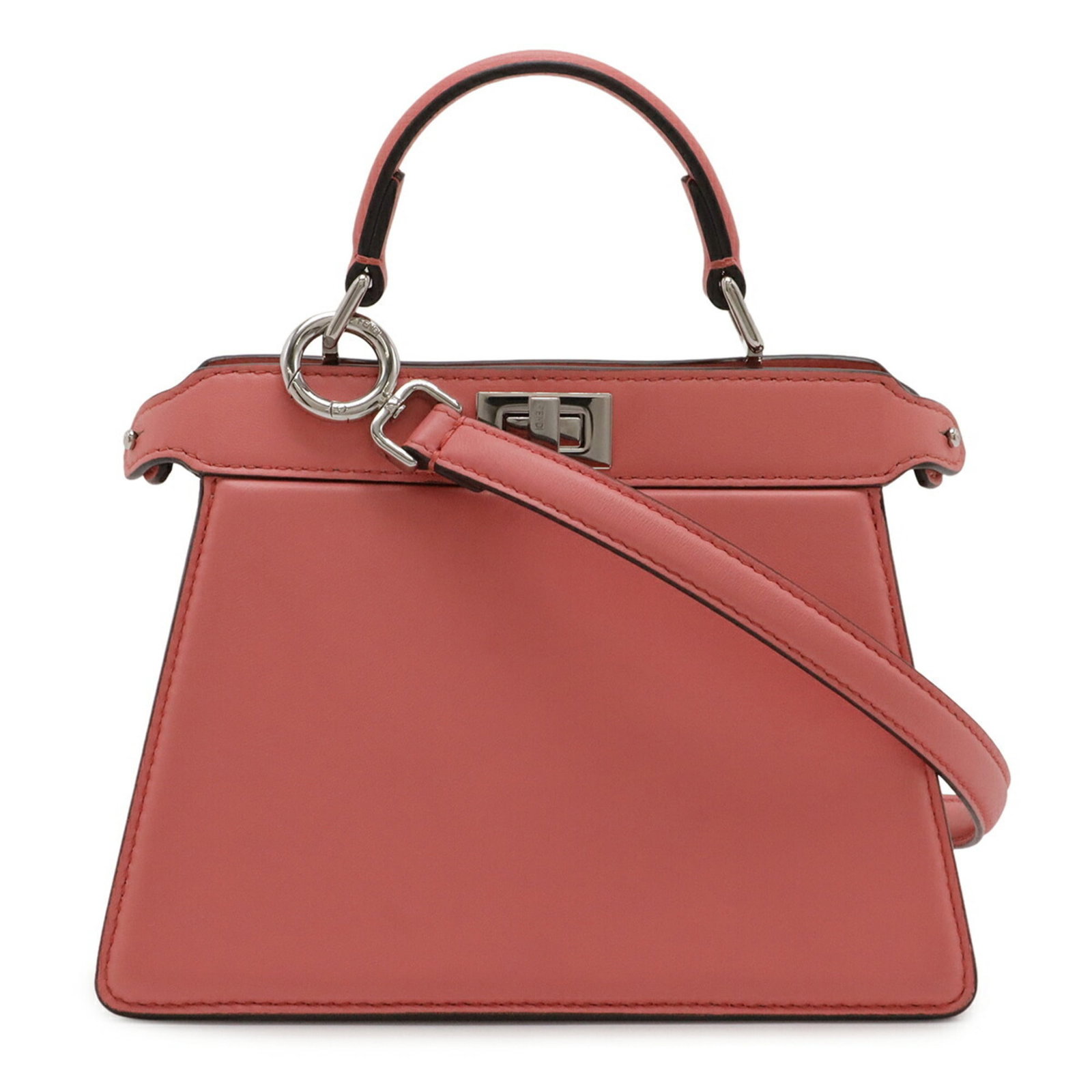 Fendi Handbag Shoulder: Fendi Handbag Shoulder Pink Fendi MPN 8BN335 Shoulder Bag measures 15cm x 20cm x 10.5cm, featuring a signature and a stylish design. The bag's compact size and vibrant pink color make it a unique