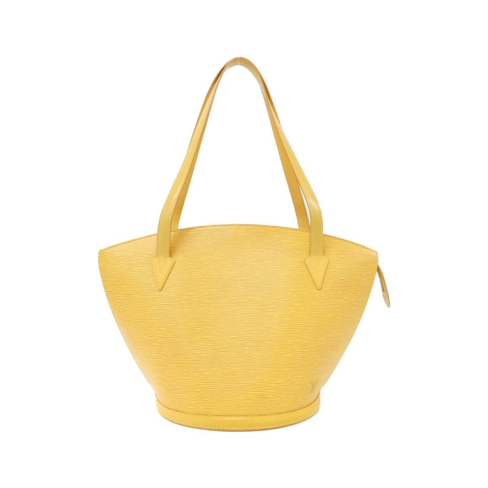 Shoulder Bag Leather Louis Vuitton: Shoulder Bag Leather Louis Vuitton The Louis Vuitton MPN M52269 Shoulder Bag is a high-quality leather bag with a classic design, featuring a yellow calfskin material and a signature. Measuring 30cm