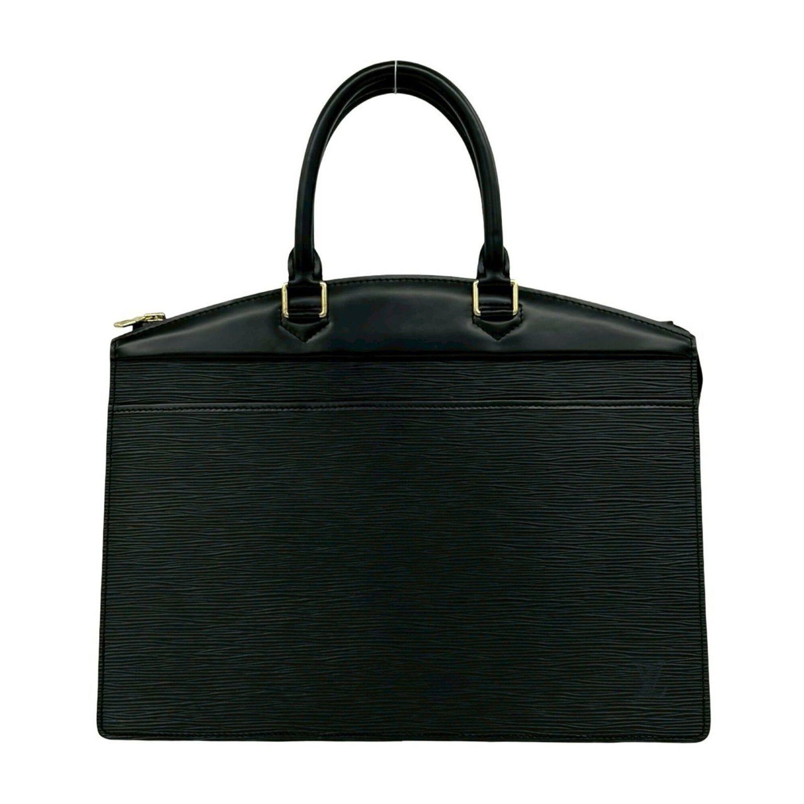 Louis Vuitton Handbag Tote Bag Leather: Louis Vuitton Handbag Tote Bag Leather Black leather Louis Vuitton tote bag with classic design and signature monogram pattern. Made from high-quality leather, this timeless bag measures 28cm x