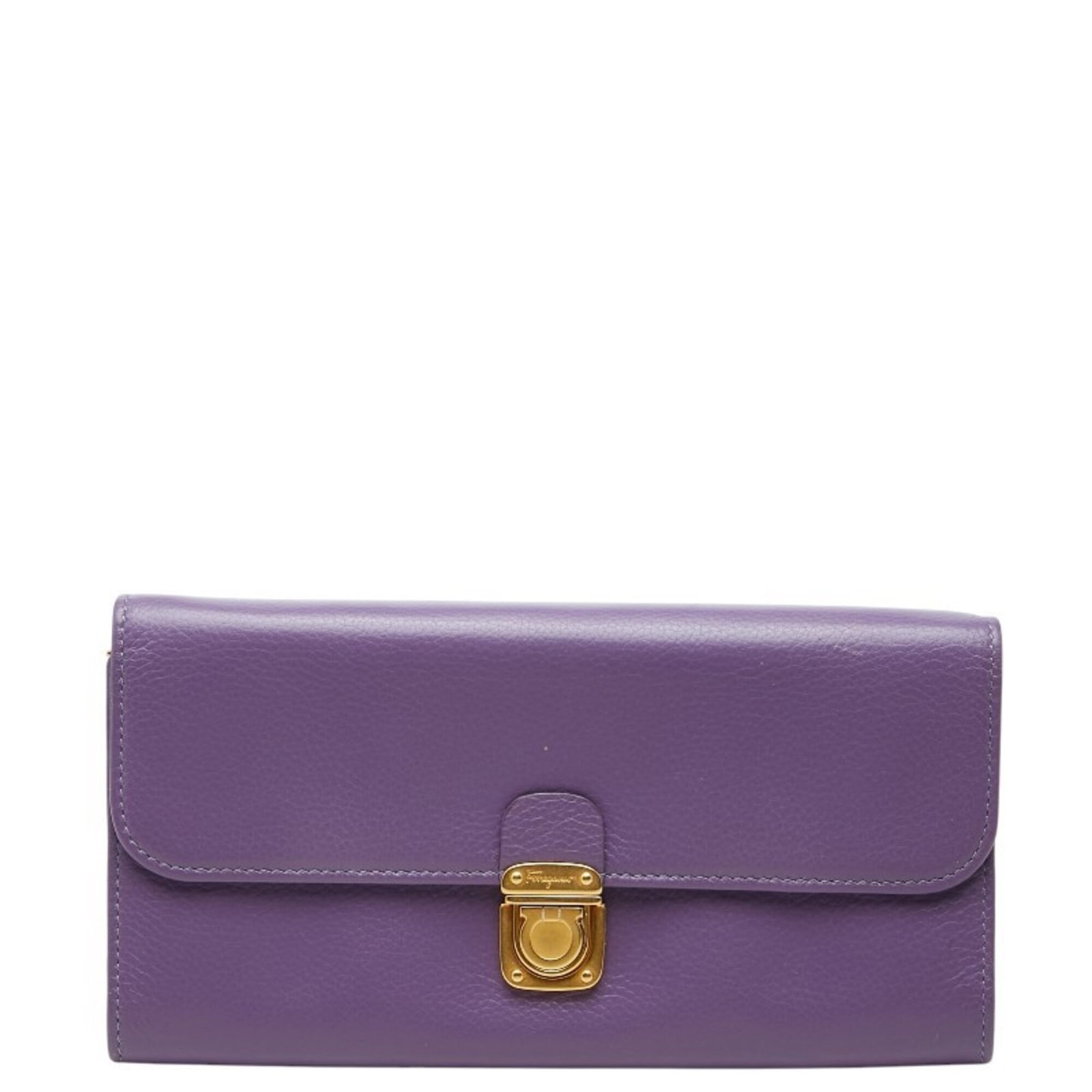 Salvatore Ferragamo Coin Purse/ Coin Case Leather: Salvatore Ferragamo Coin Purse/ Coin Case Leather The Salvatore Ferragamo Coin Purse features a rich purple leather exterior with a classic design, measuring 10cm x 19cm x 2cm. This stylish coin case