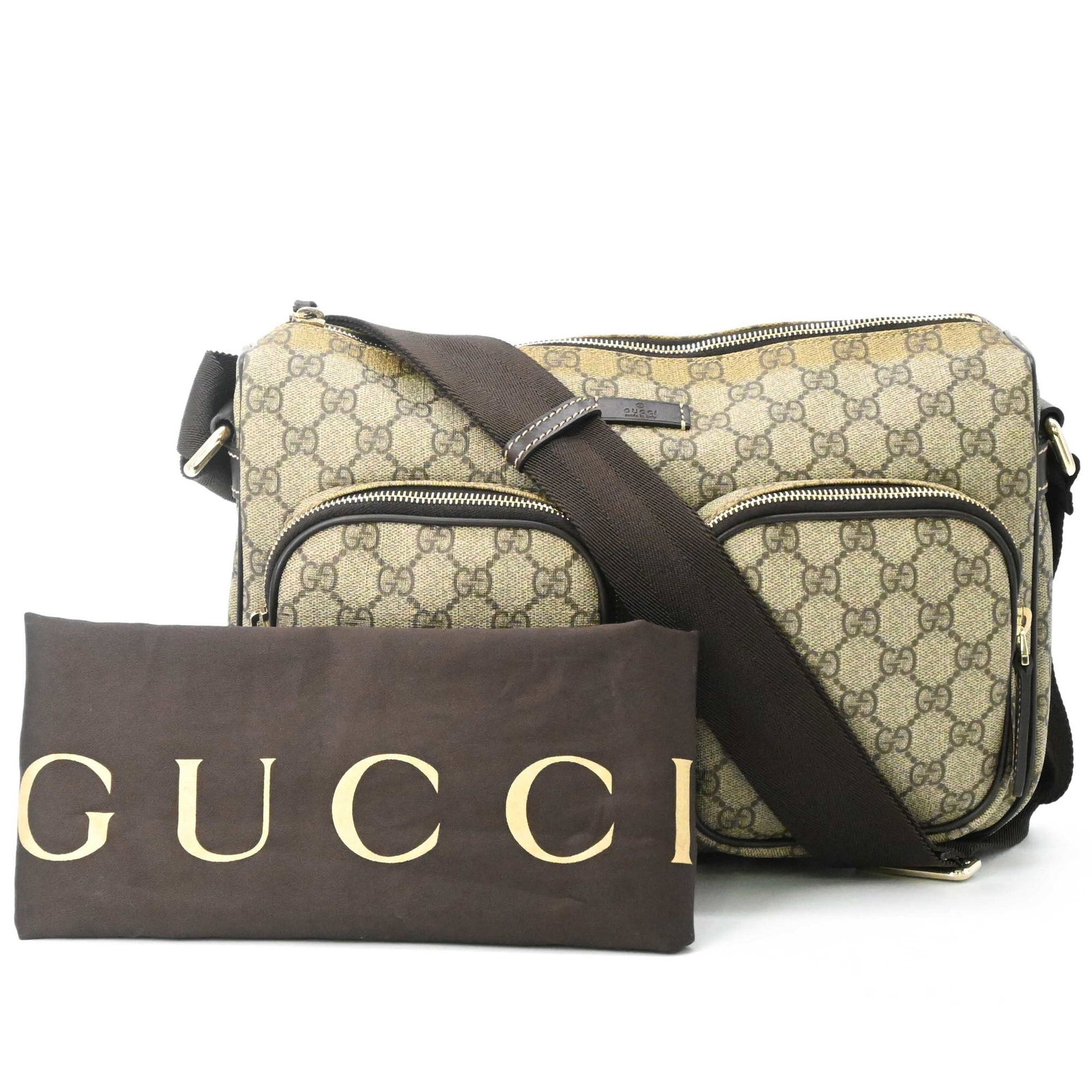 PVC Leather Gucci Bag Shoulder: PVC Leather Gucci Bag Shoulder PVC Leather Gucci Bag Shoulder features a unique blend of materials, combining PVC and leather for a distinctive look. This shoulder bag measures 23cm x 32cm x 9cm and