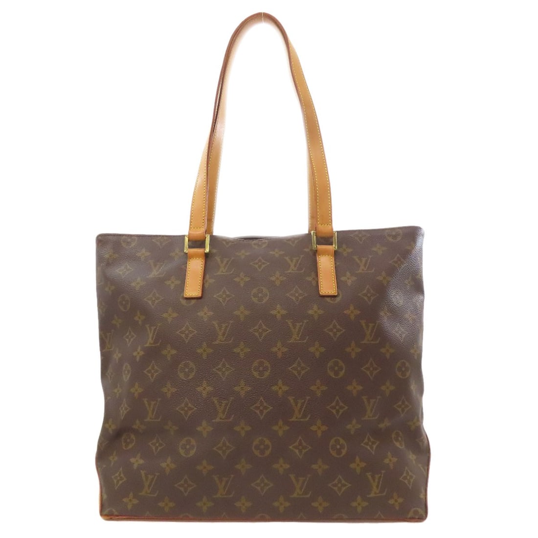Mezzo Cabas M51151 Monogram Canvas Tote Bag Louis Vuitton: Mezzo Cabas M51151 Monogram Canvas Tote Bag Louis Vuitton Mezzo Cabas M51151 Monogram Canvas Tote Bag by LOUIS VUITTON is a classic brown tote bag made from high-quality monogram canvas. The iconic de
