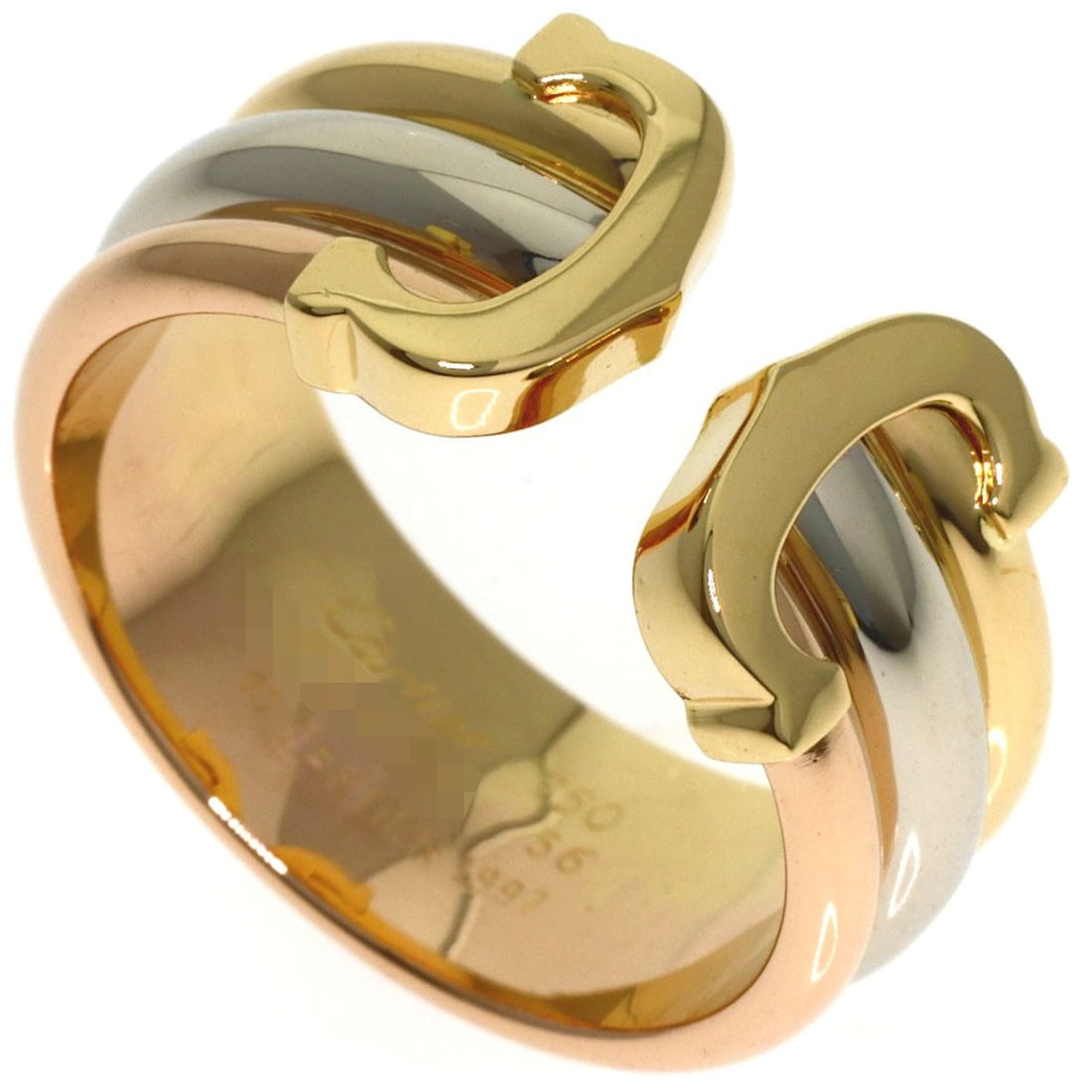 Cartier 2C Lm #56 Ring K18 Yellow Gold K18 White Gold: Cartier 2C Lm #56 Ring K18 Yellow Gold K18 White Gold Cartier 2C Lm #56 Ring is a piece of gold jewelry featuring K18 Yellow Gold and K18 White Gold. The ring is made of gold and has a ring size of
