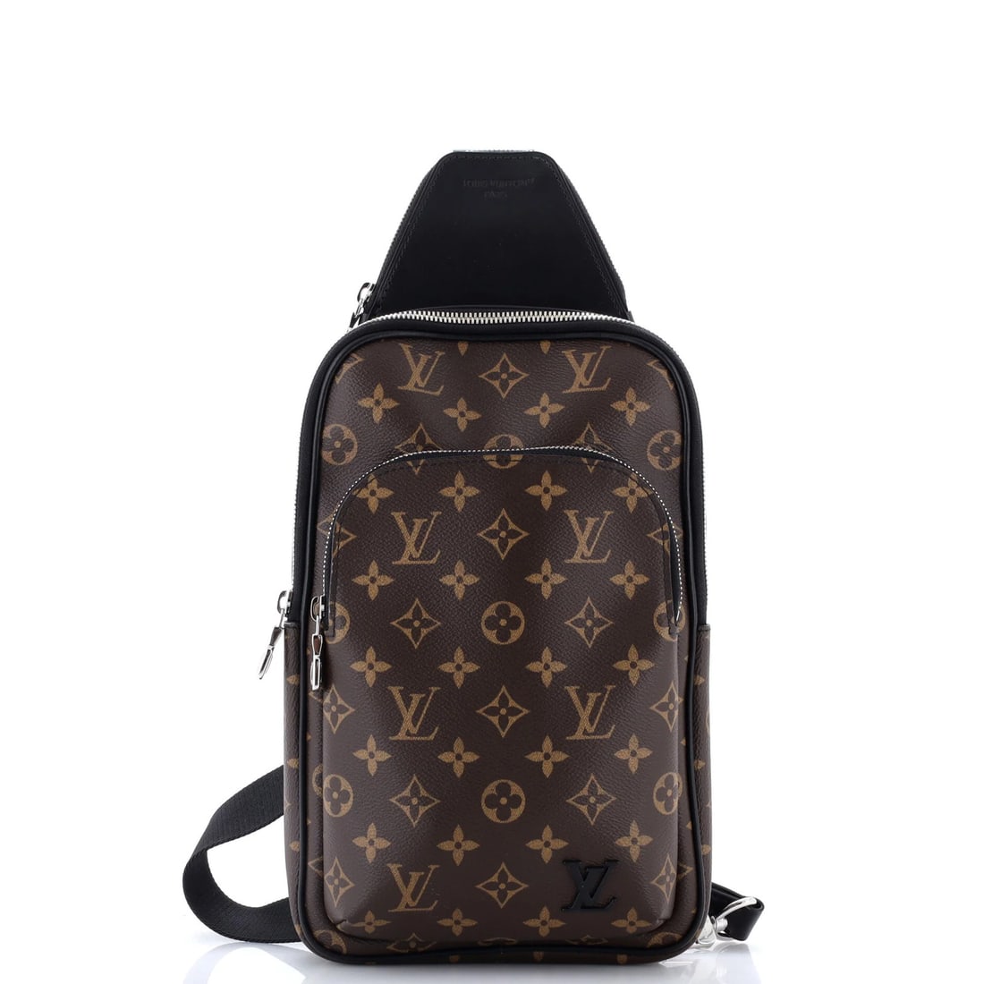 Monogram Canvas Macassar NM Sling Avenue Louis Vuitton: Monogram Canvas Macassar NM Sling Avenue Louis Vuitton Brown Monogram Canvas Avenue Sling Bag with Scuffs and Minor Wear. This Louis Vuitton Avenue Sling Bag features a classic Macassar monogram canva