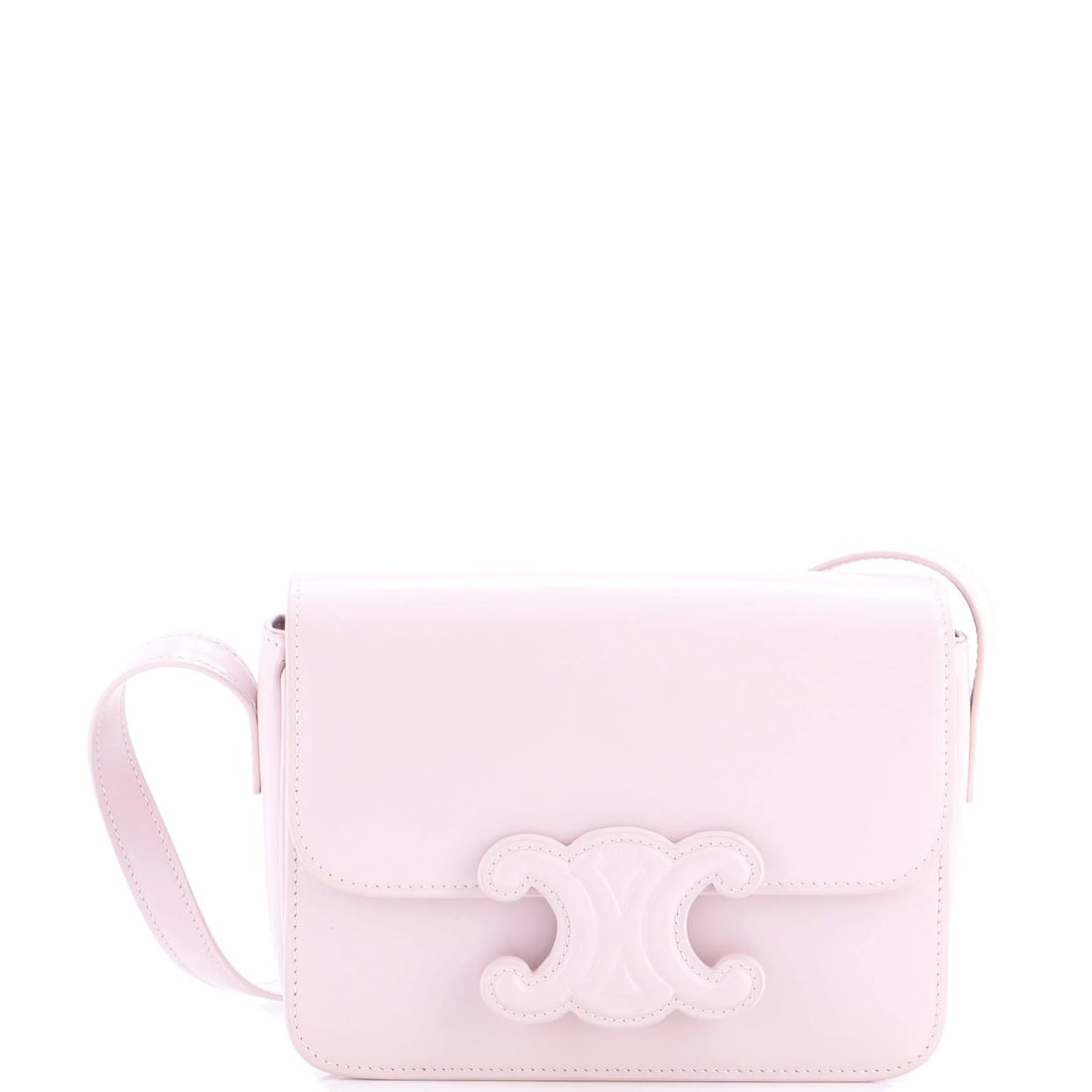 Celine Cuir Triomphe Shoulder Bag Leather Teen: Celine Cuir Triomphe Shoulder Bag Leather Teen Celine Cuir Triomphe Shoulder Bag Leather Teen in a vibrant pink hue. This stylish shoulder bag boasts a classic design with a leather exterior and