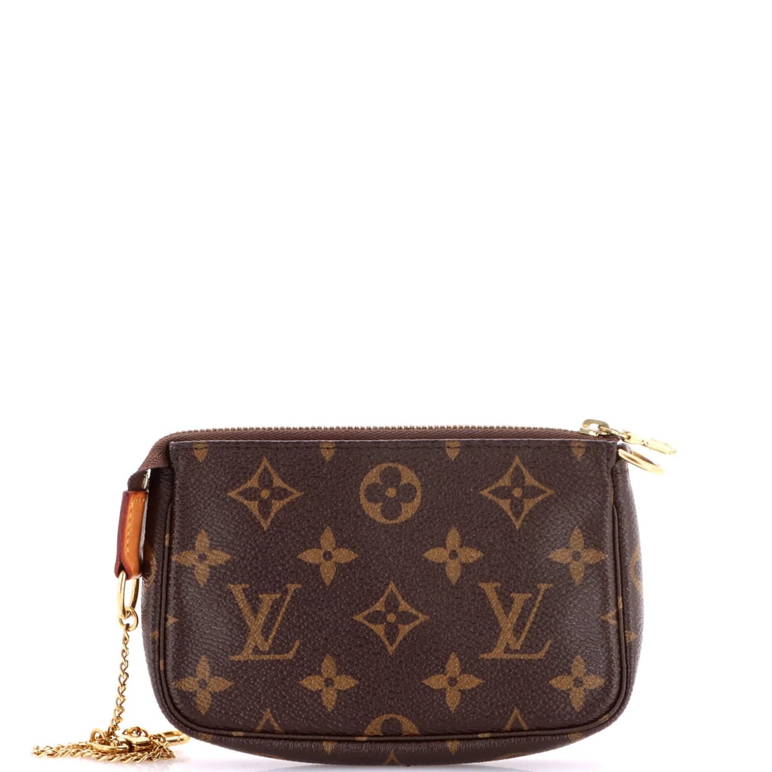 Louis Vuitton Pochette Accessoires Monogram Canvas Mini: Louis Vuitton Pochette Accessoires Monogram Canvas Mini The Louis Vuitton Pochette Accessoires Monogram Canvas Mini is a stylish and compact clutch, measuring 6.5" in handle drop and 4.5" in height,