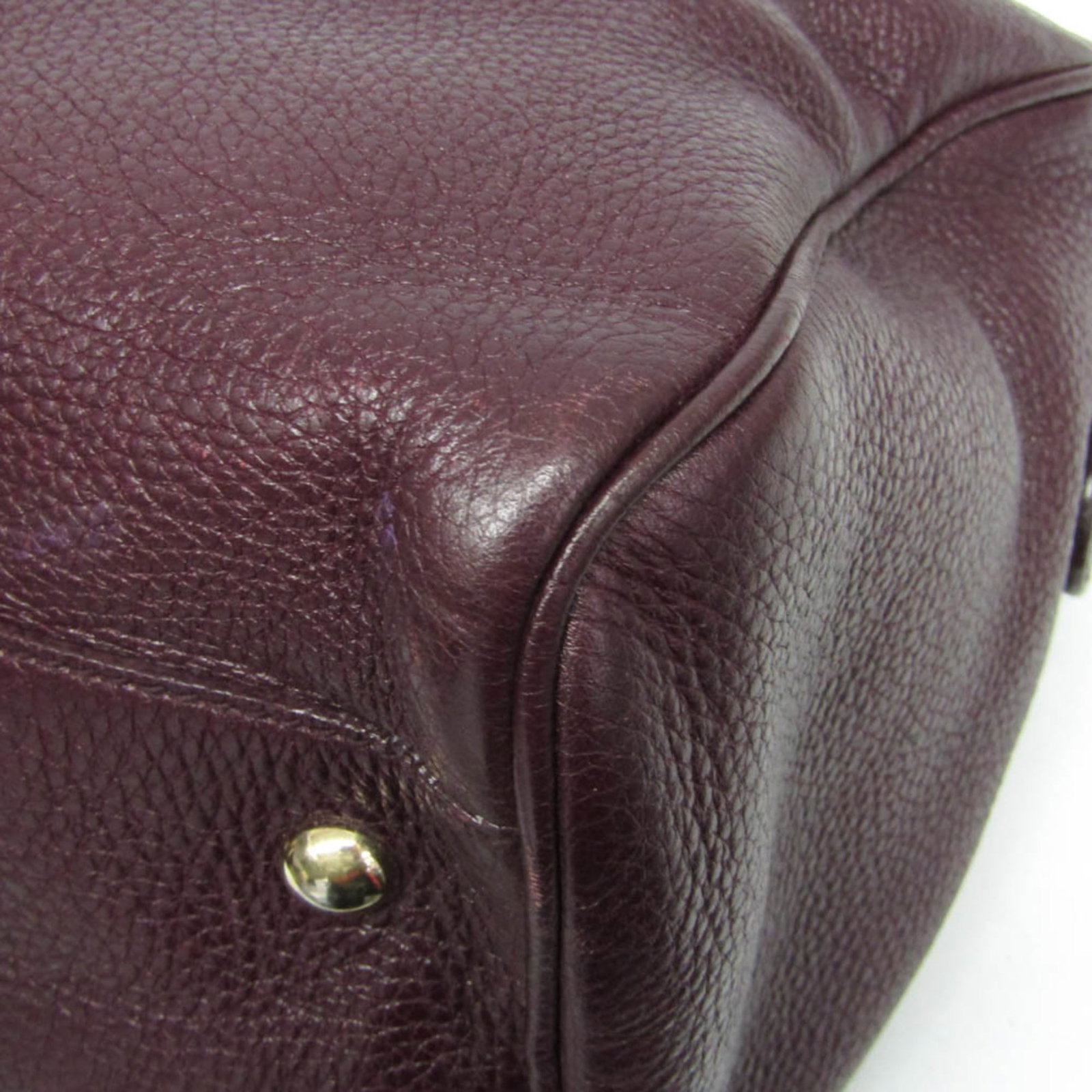 Handbag Leather Gucci - 5