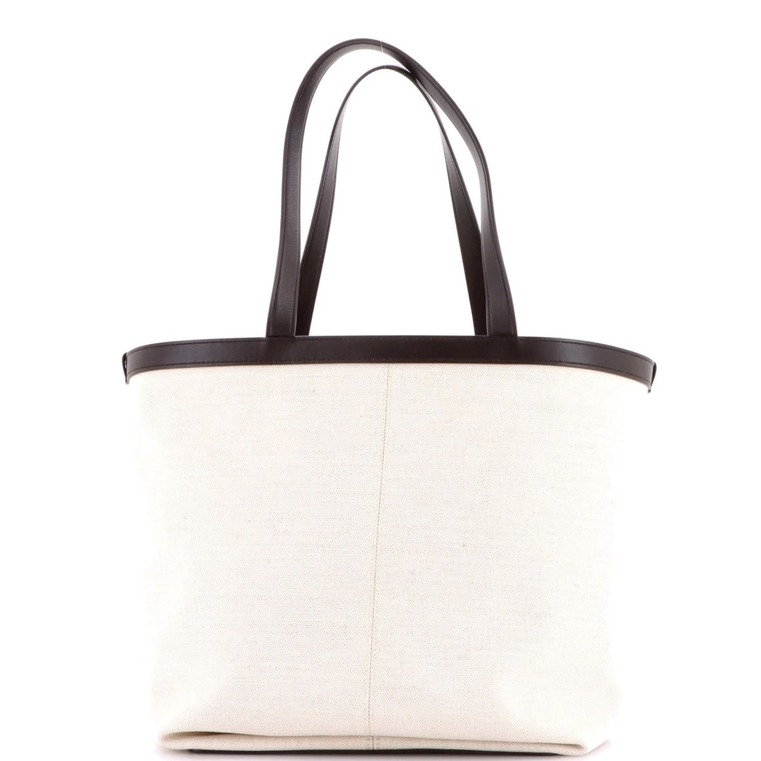 Canvas with Leather Intrecciato Flip Flap Tote Medium (1 of 7)