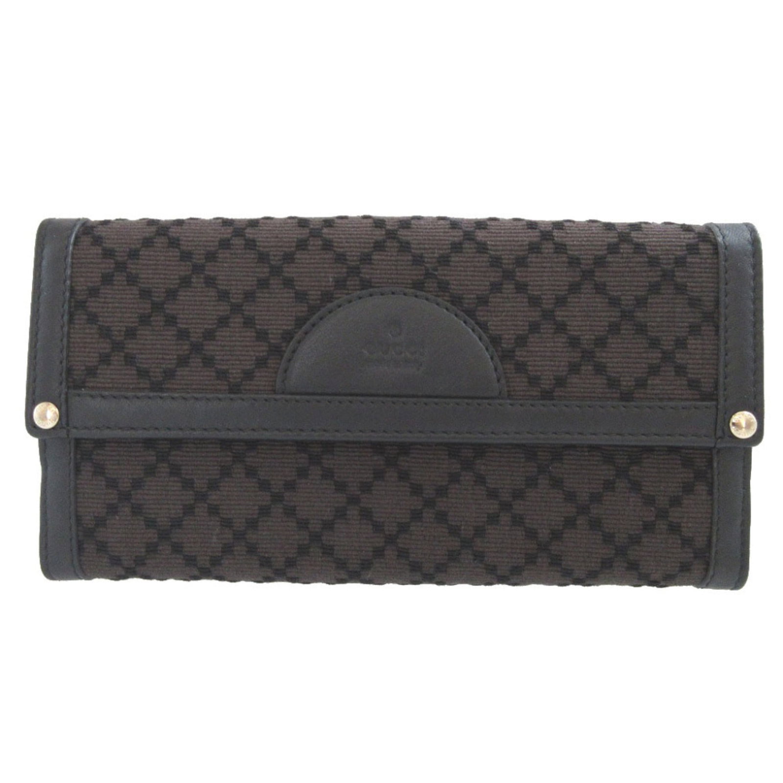 Canvas Leather Bi Fold Wallet Long Gucci (1 of 9)