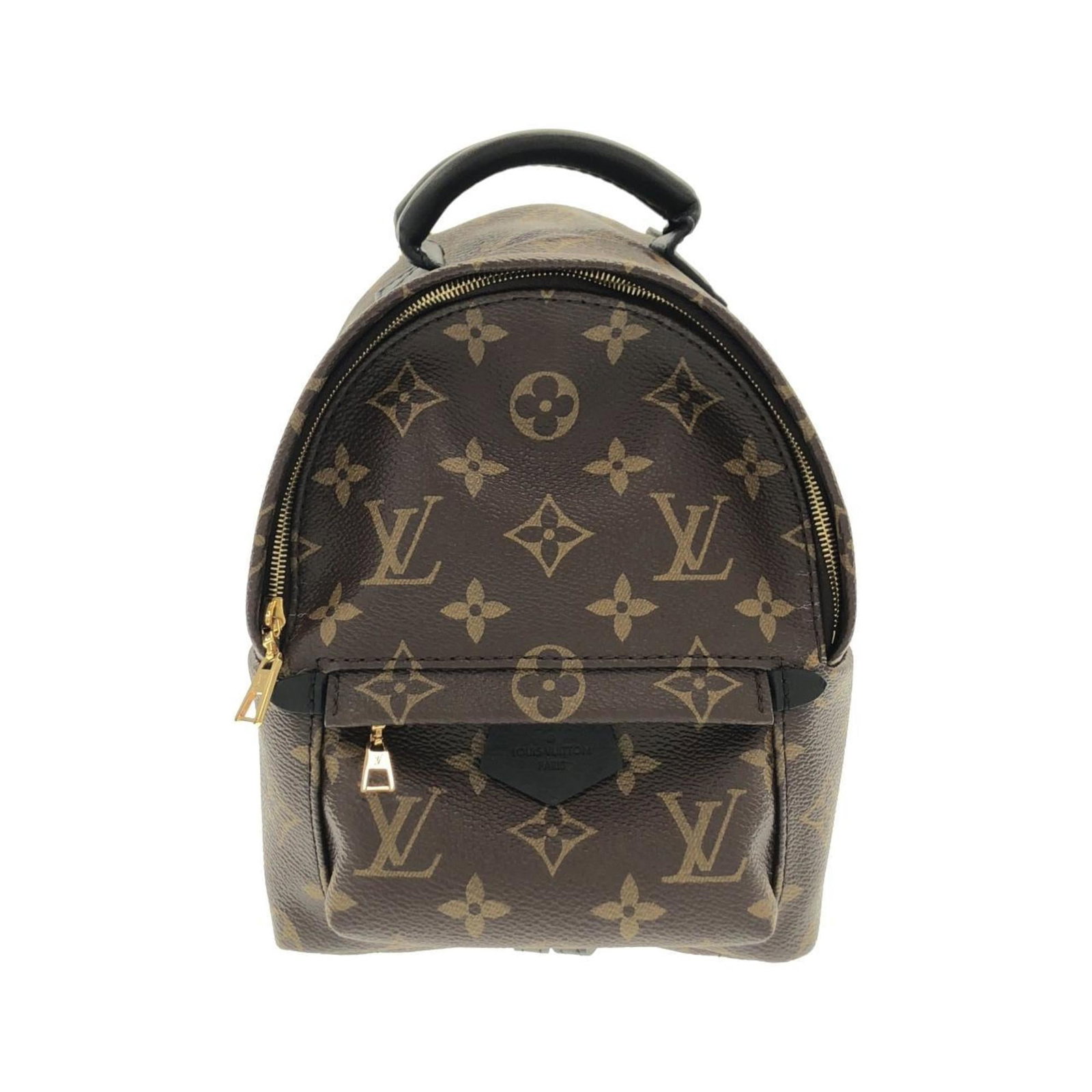 Backpack Coated Canvas Louis Vuitton: Backpack Coated Canvas Louis Vuitton Coated canvas Louis Vuitton backpack in brown, featuring a classic design with a 21cm x 15cm x 8cm size. The item bears a signature, a notable detail of its design