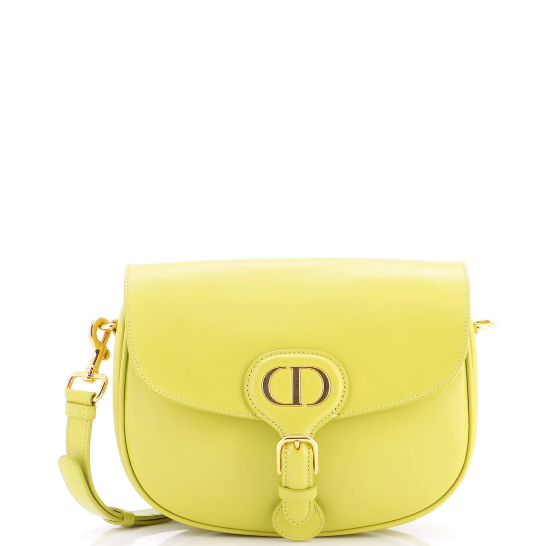 Medium Leather Christian Dior Bobby Flap Bag: Medium Leather Christian Dior Bobby Flap Bag This Medium Leather Christian Dior Bobby Flap Bag is a stylish and functional accessory, featuring a green and yellow exterior with gold hardware.