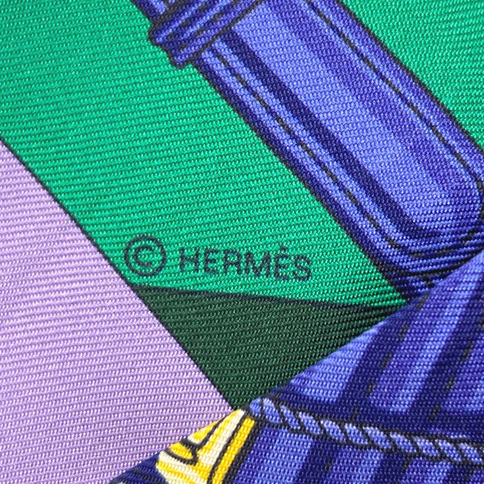 Silk Hermes Scarf - 4