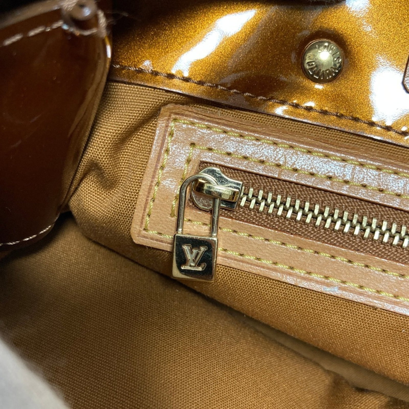 Vuitton Handbag Monogram Vernis Louis - 8