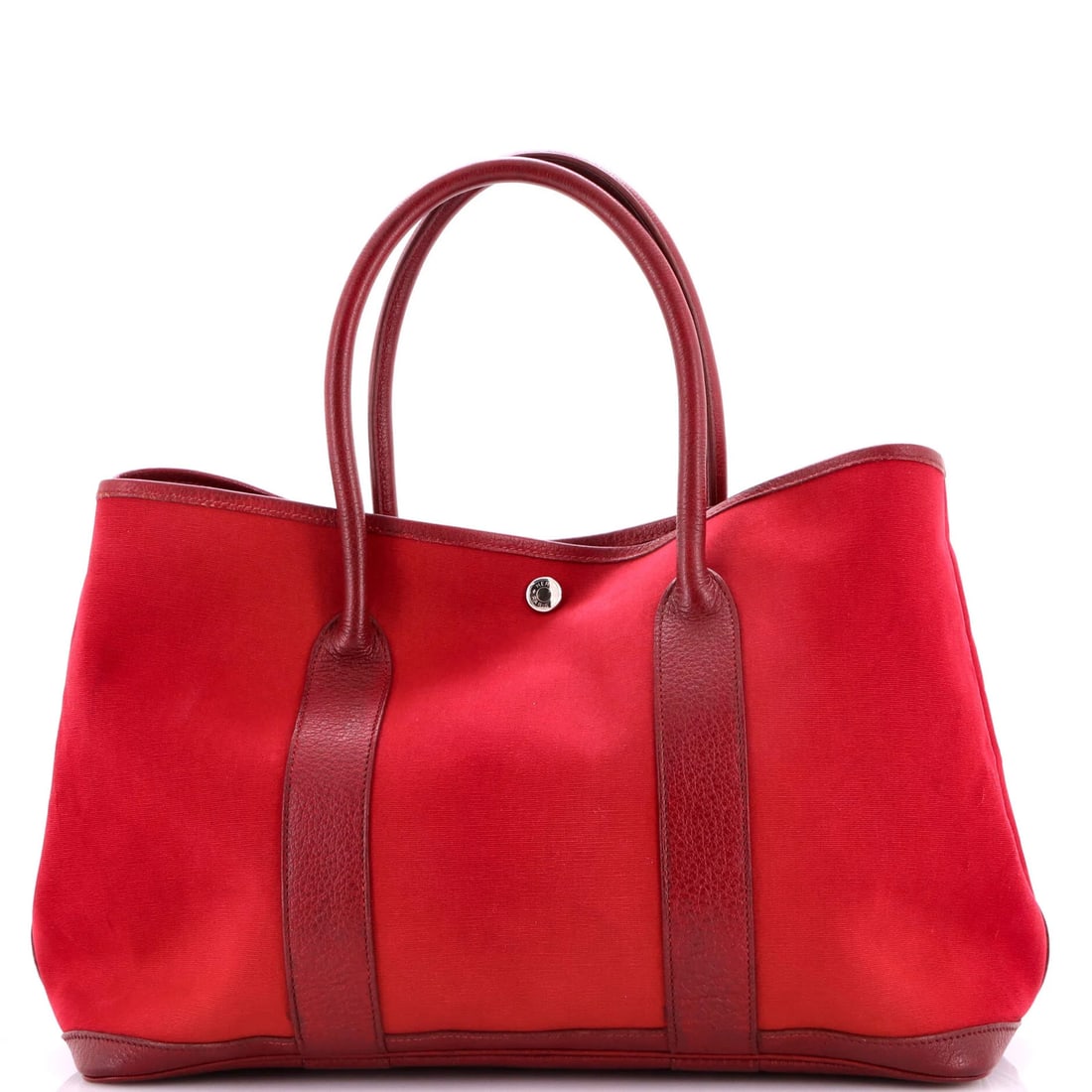 Tote Toile Hermes Garden Party Leather 36: Tote Toile Hermes Garden Party Leather 36 The iconic Garden Party Tote Toile by Hermes features a striking red exterior and a spacious interior with a soft pink lining. With a classic 36" size and