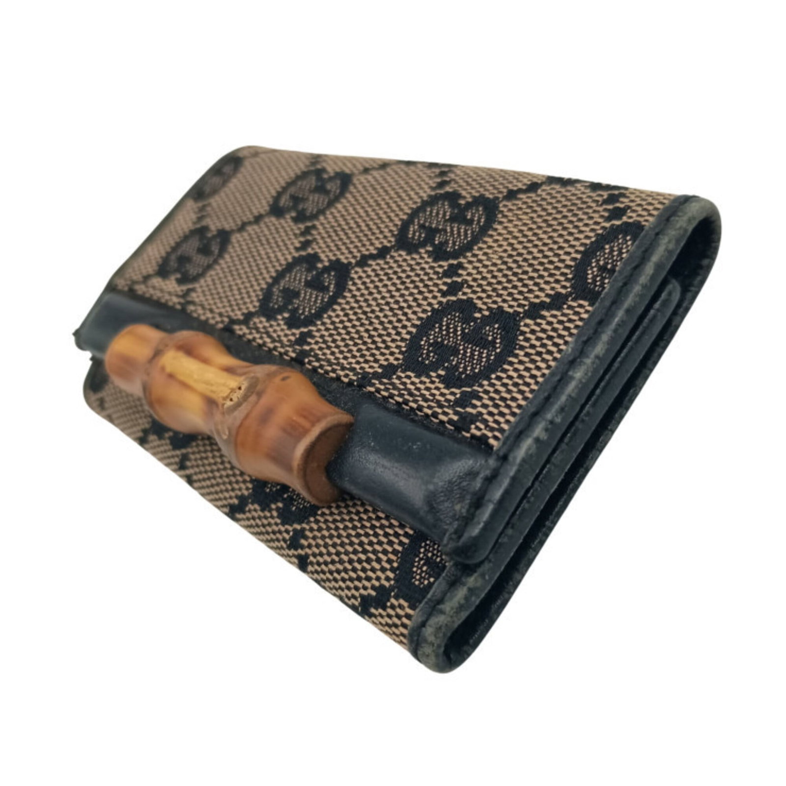 Gucci Canvas Leather Keycase - 2