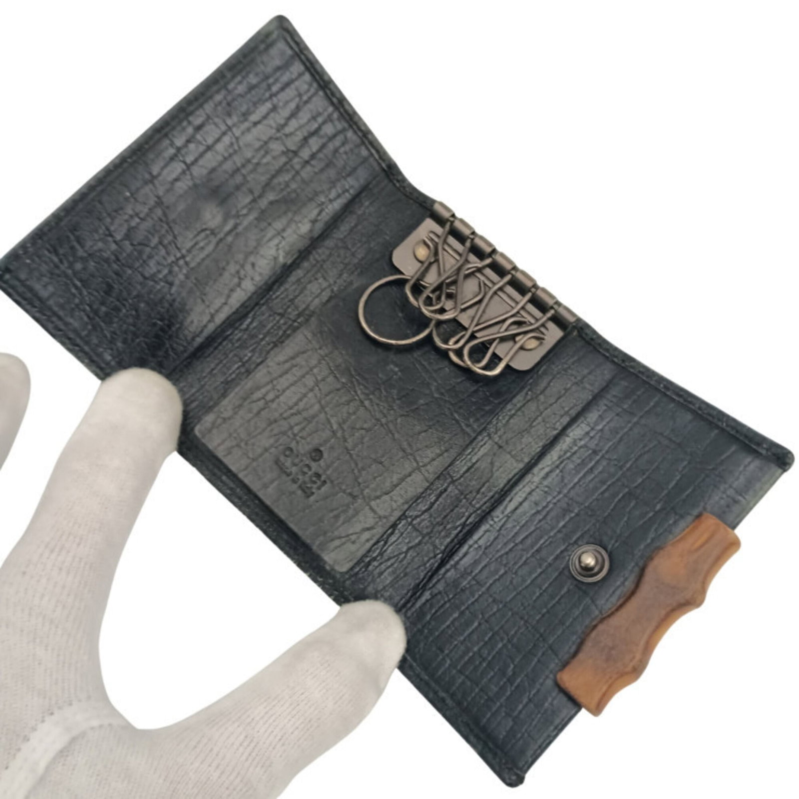 Gucci Canvas Leather Keycase - 6