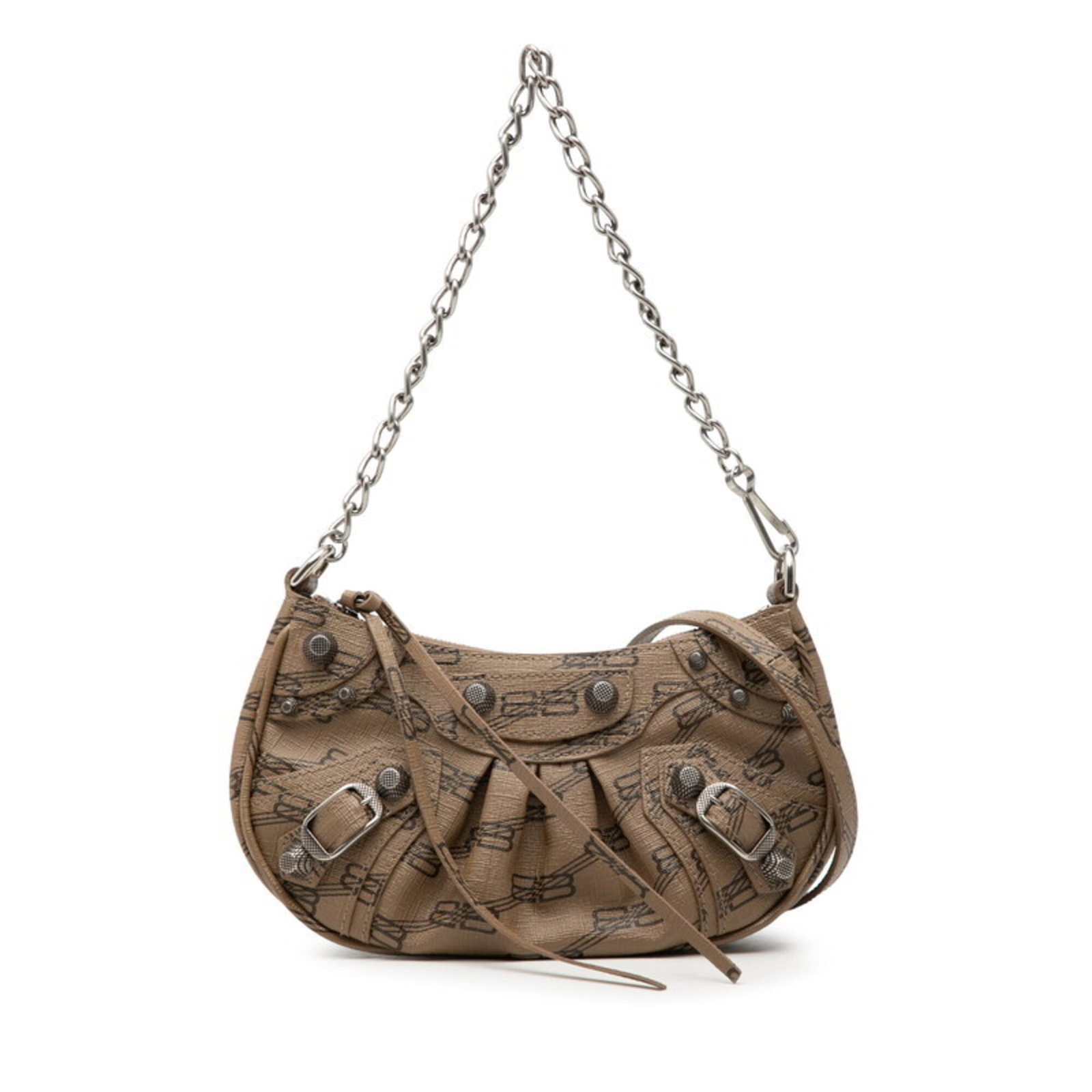 Pvc Handbag Shoulder Bag Balenciaga: Pvc Handbag Shoulder Bag Balenciaga Balenciaga PVC Handbag is a unique shoulder bag with a beige color and a size of 11cm x 21cm x 5cm. Made from PVC material, this bag has a distinctive look and