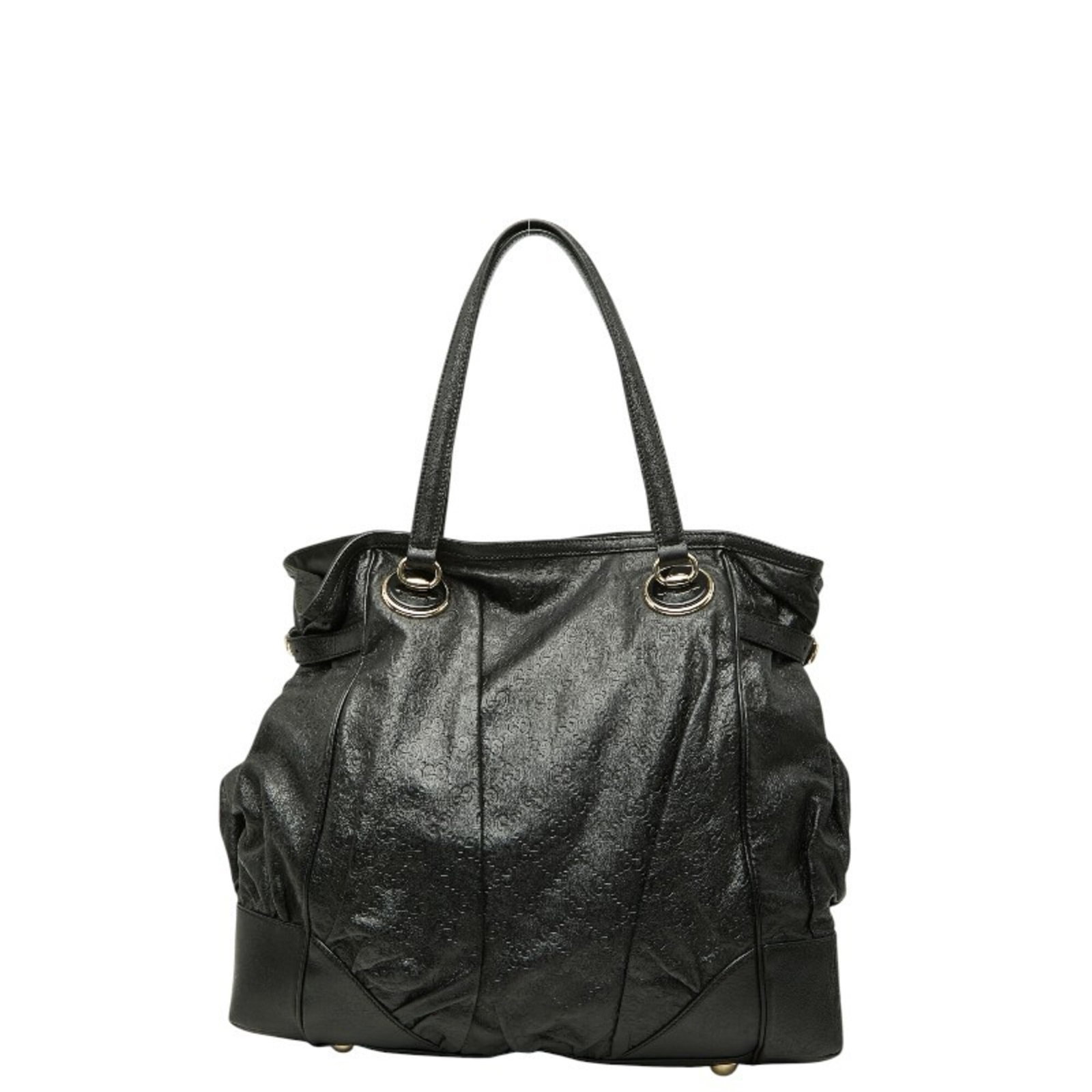 Shoulder Bag Gucci Leather Tote: Shoulder Bag Gucci Leather Tote Gucci Leather Tote Bag - A Timeless Classic. This black leather shoulder bag features a sleek design with a size of 36cm x 40cm x 12cm, perfect for everyday use. Made
