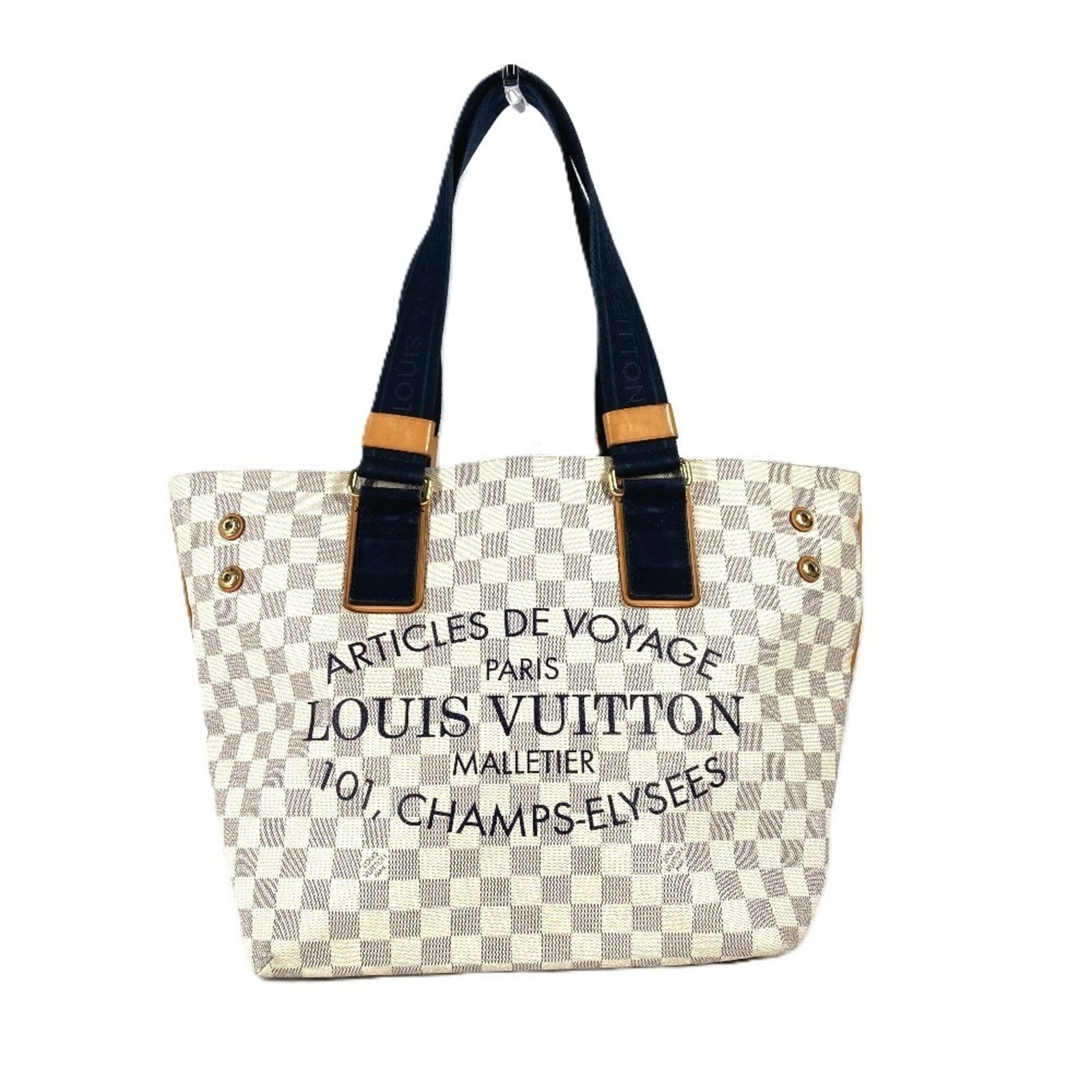 Shoulder Bag Damier Azur by Louis Vuitton: Shoulder Bag Damier Azur by Louis Vuitton Damier Azur by Louis Vuitton is a classic shoulder bag with a timeless design. Made from high-quality material, this tote bag features the iconic Damier Azur 