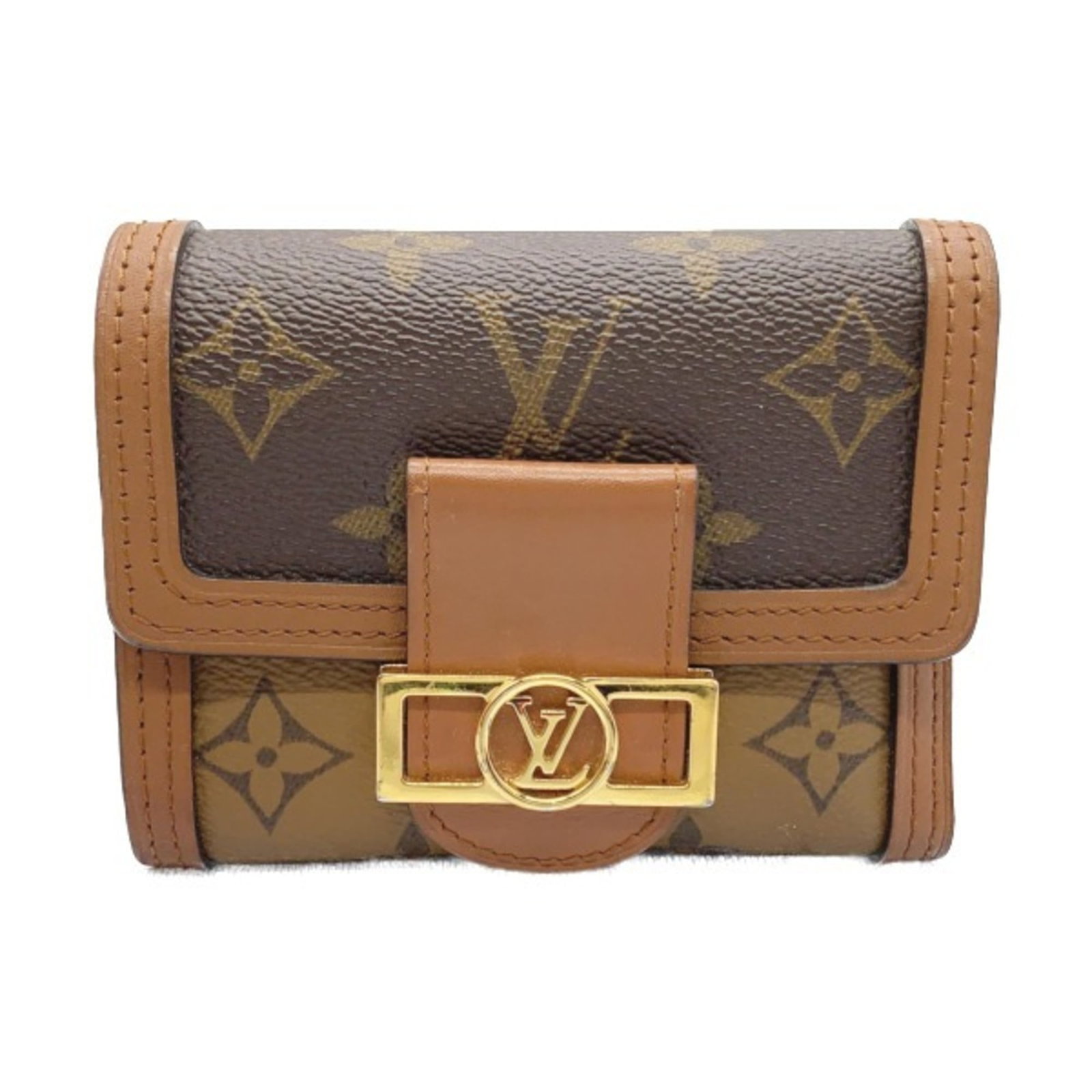 Louis Vuitton Wallet (Tri-Fold): Louis Vuitton Wallet (Tri-Fold) Brown Louis Vuitton Tri-Fold Wallet. Made by the iconic French fashion house, this tri-fold wallet features a classic design with a rich brown finish. A timeless