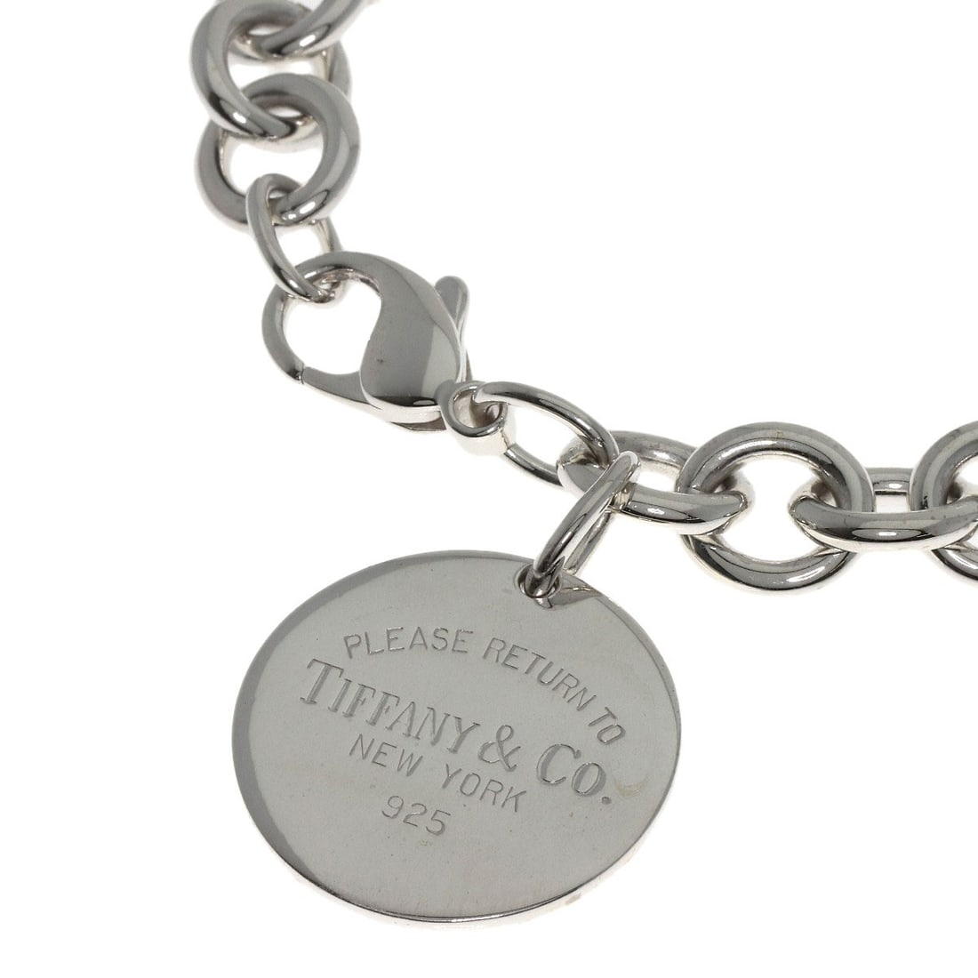 Return Tiffany Round Silver Bracelet - 2
