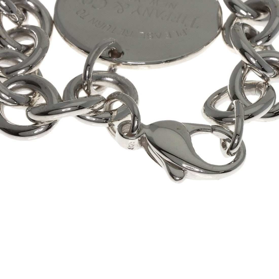 Return Tiffany Round Silver Bracelet - 6