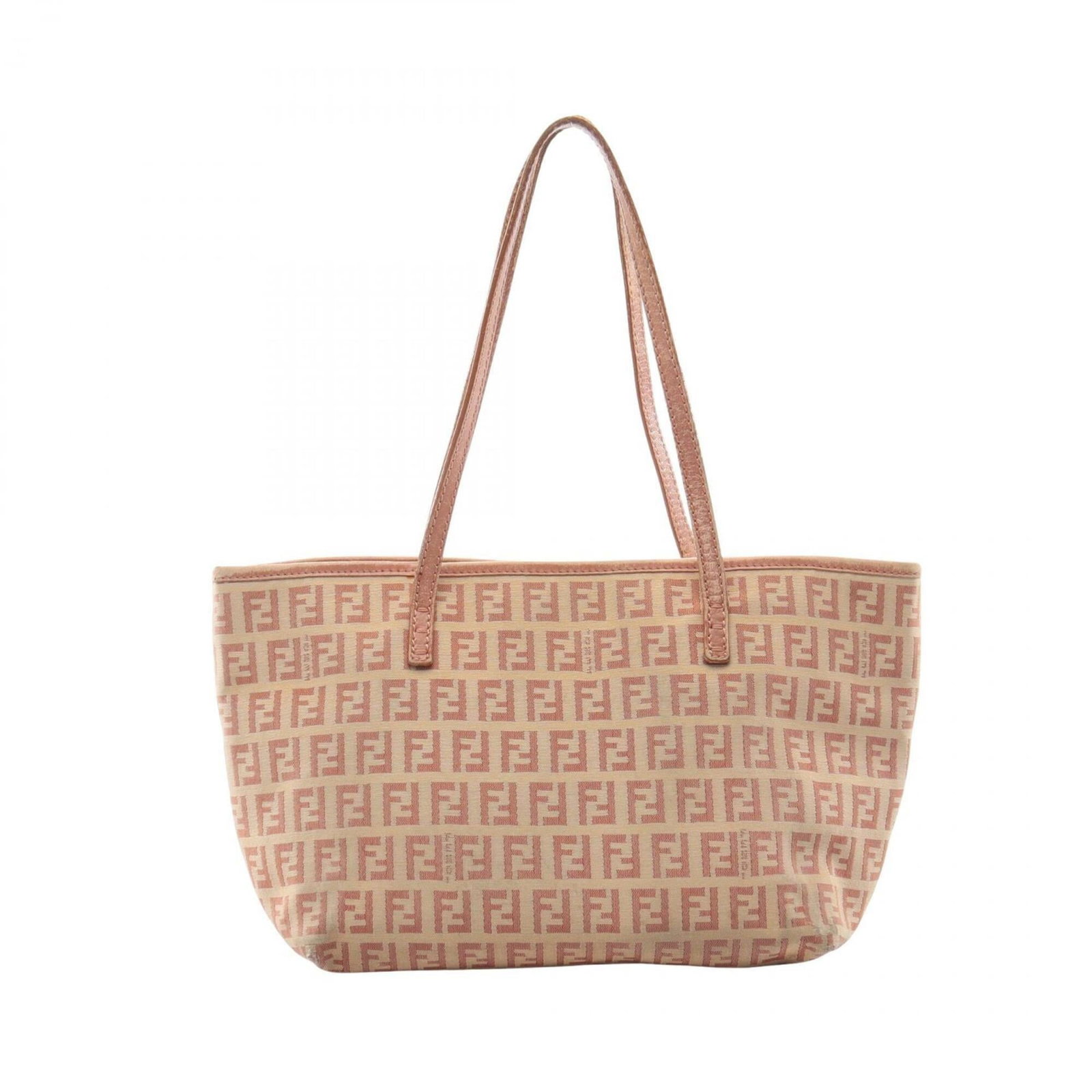 Canvas leather Fendi bag tote: Canvas leather Fendi bag tote Canvas leather Fendi bag tote in beige and pink, featuring a canvas and leather construction with a signature. The bag measures 17cm x 22cm x 10cm and has a classic tote