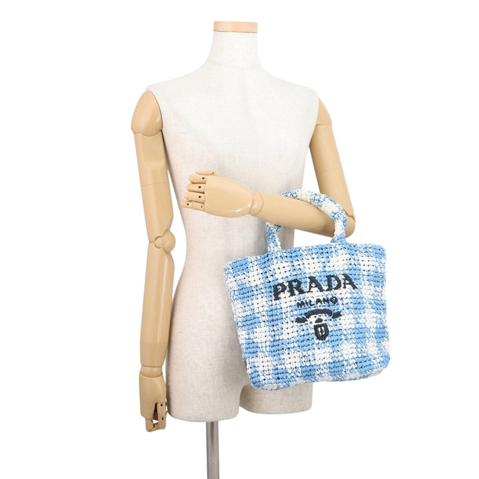 Raffia Prada Tote Handbag - 4