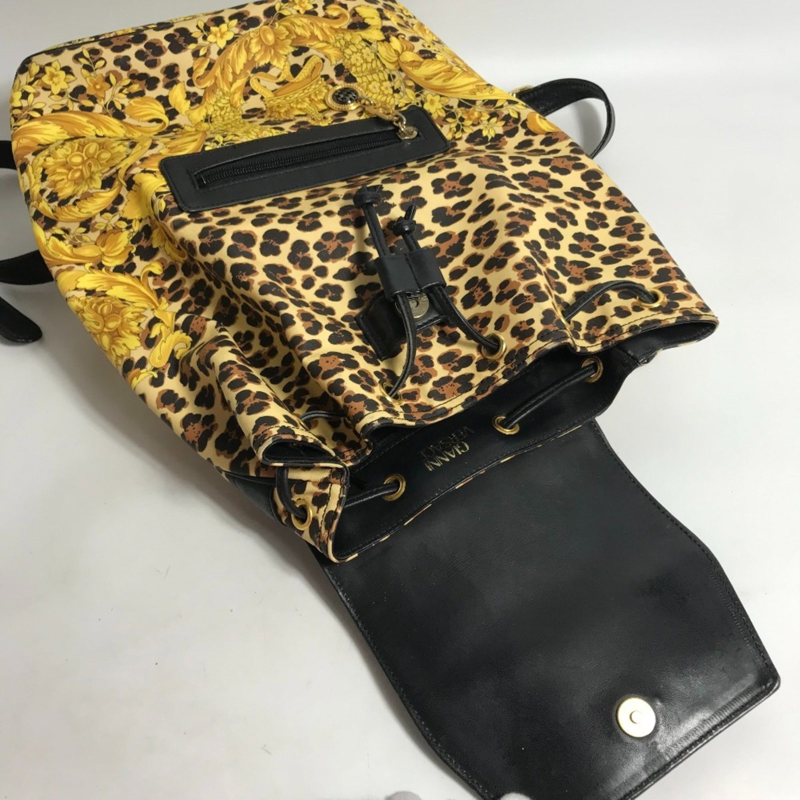PVC Leather Versace Backpack - 10