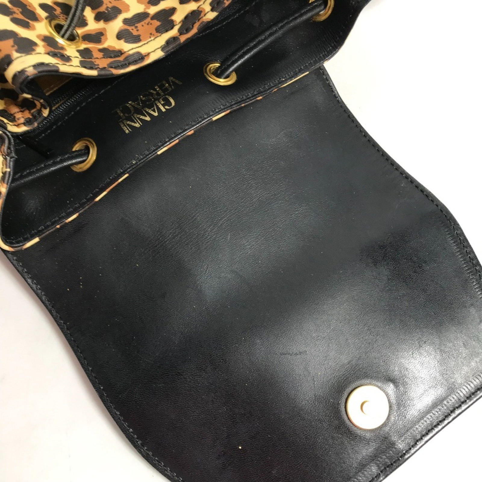 PVC Leather Versace Backpack - 11
