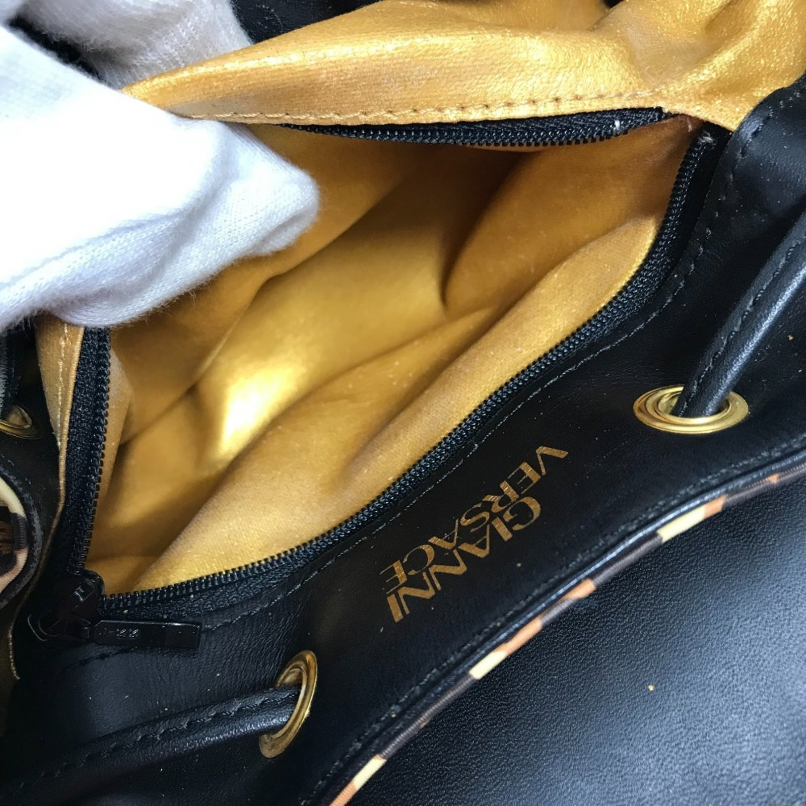 PVC Leather Versace Backpack - 15