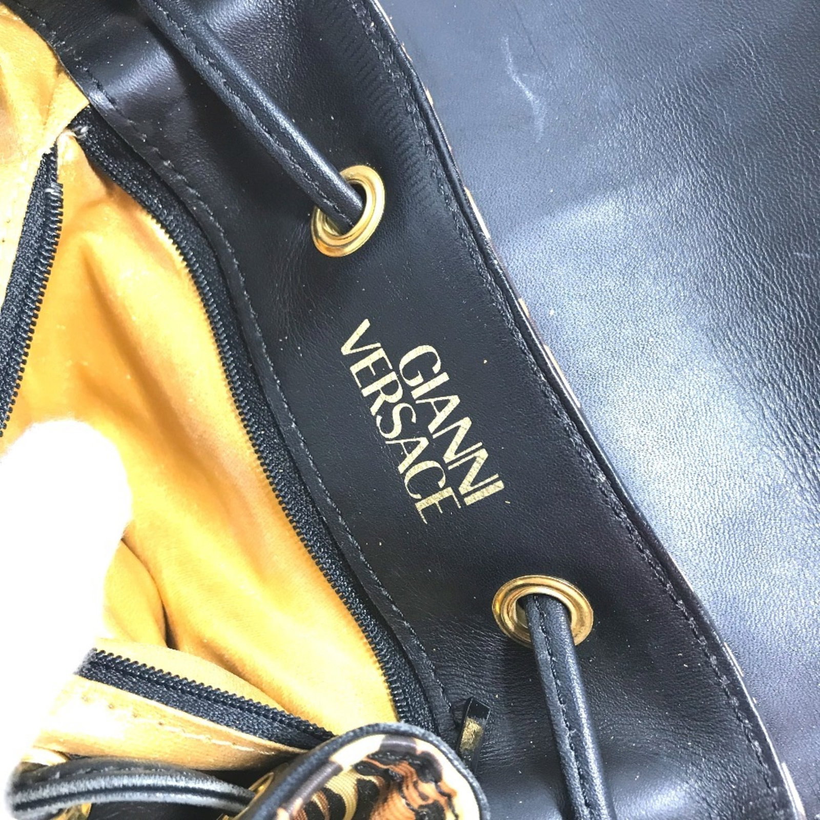 PVC Leather Versace Backpack - 16