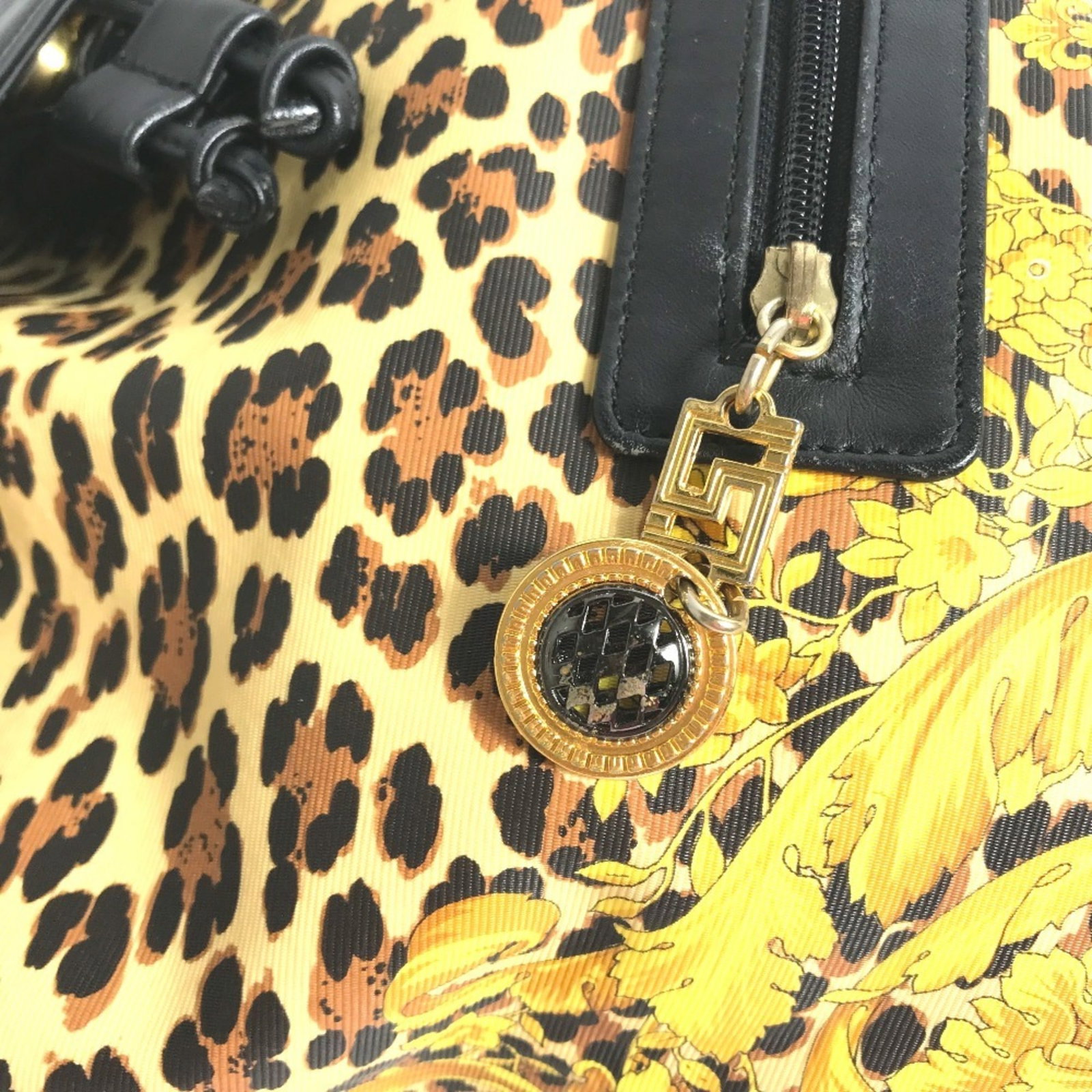 PVC Leather Versace Backpack - 7
