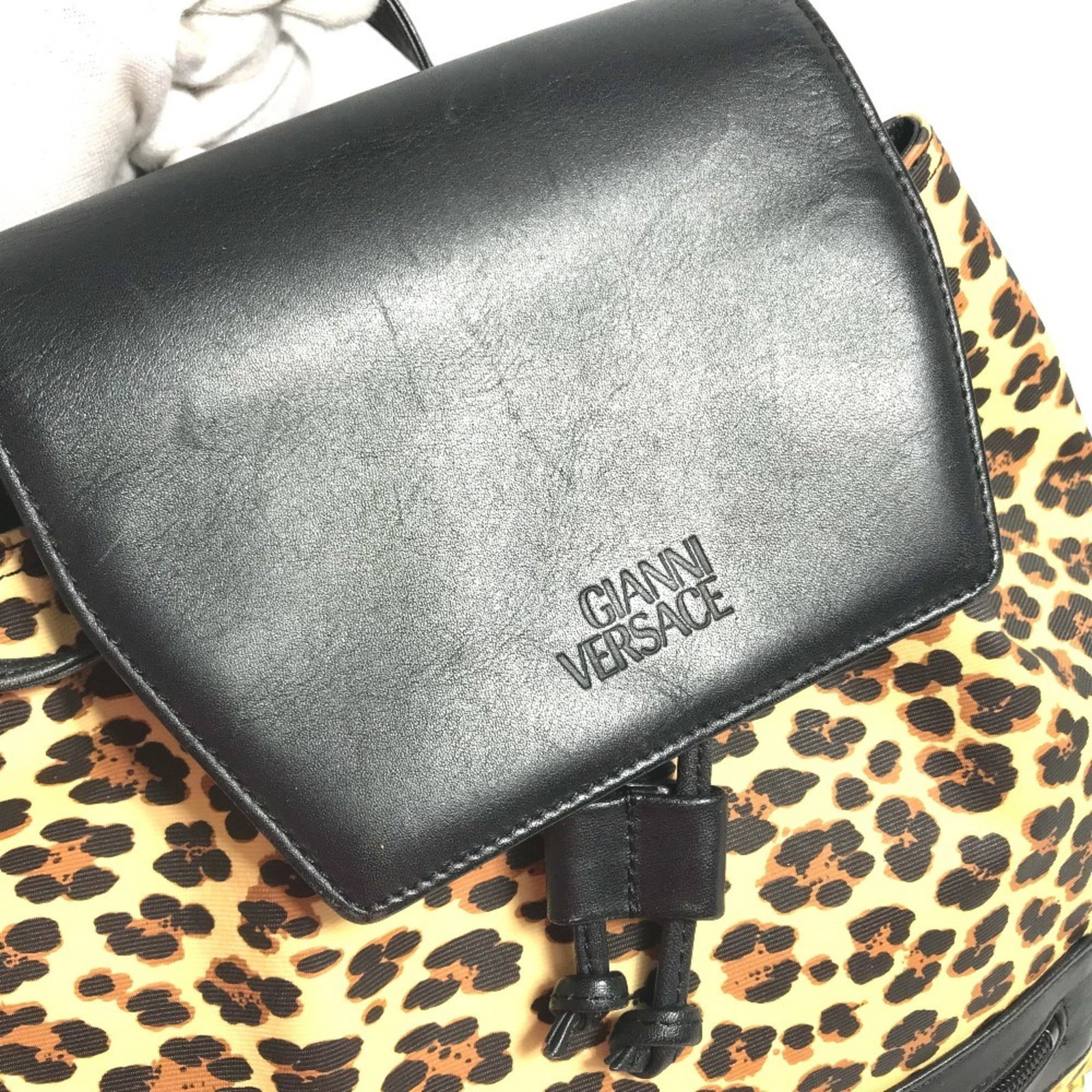 PVC Leather Versace Backpack - 9