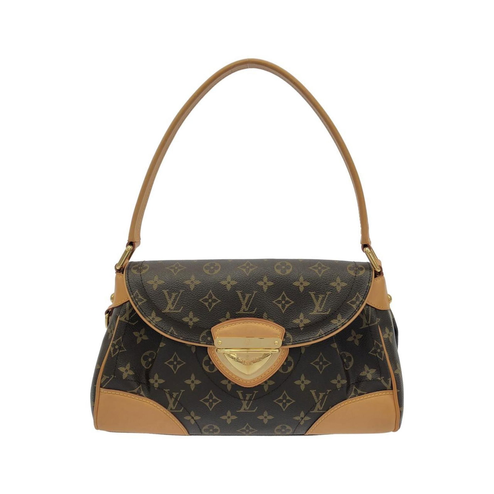 Canvas Coated Louis Vuitton Bag Shoulder: Canvas Coated Louis Vuitton Bag Shoulder Coated canvas construction adds a durable touch to this Louis Vuitton shoulder bag, featuring a classic brown hue and a stylish 21cm x 33cm x 11cm design. The