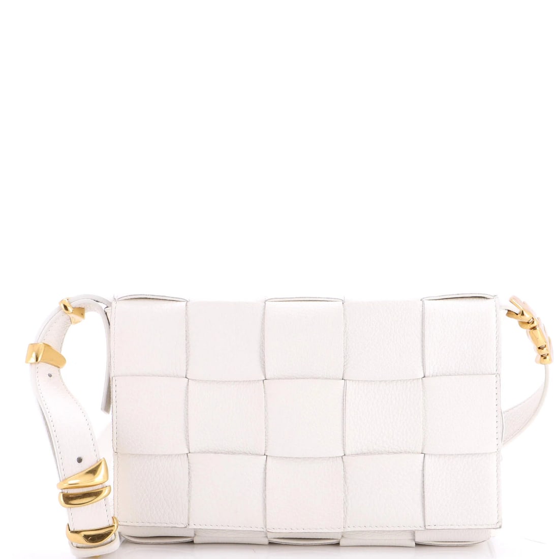 Veneta Bottega Cassette Leather Intrecciato Grained Maxi Crossbody Bag (1 of 6)